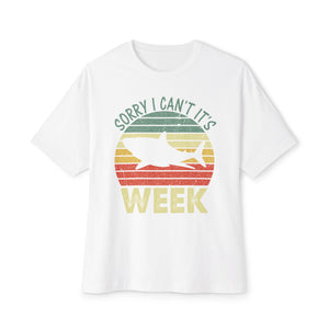 'Sorry, I Can't, It's Shark Week' Graphic T-Shirt - Deez Teez