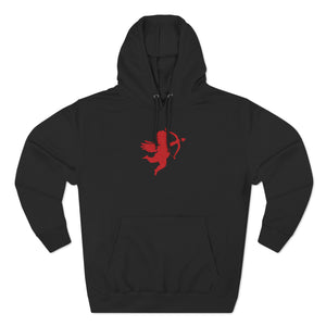 Cupid Silhouette Valentine Graphic | Valentine's Day Hoodie | Cupid's Arrow Design - Deez Teez