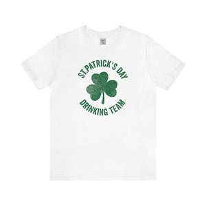 St. Patricks Day Drinking Team Short Sleeve T-Shirt | Irish Courage Group Tee | Holiday Funnies - Deez Teez