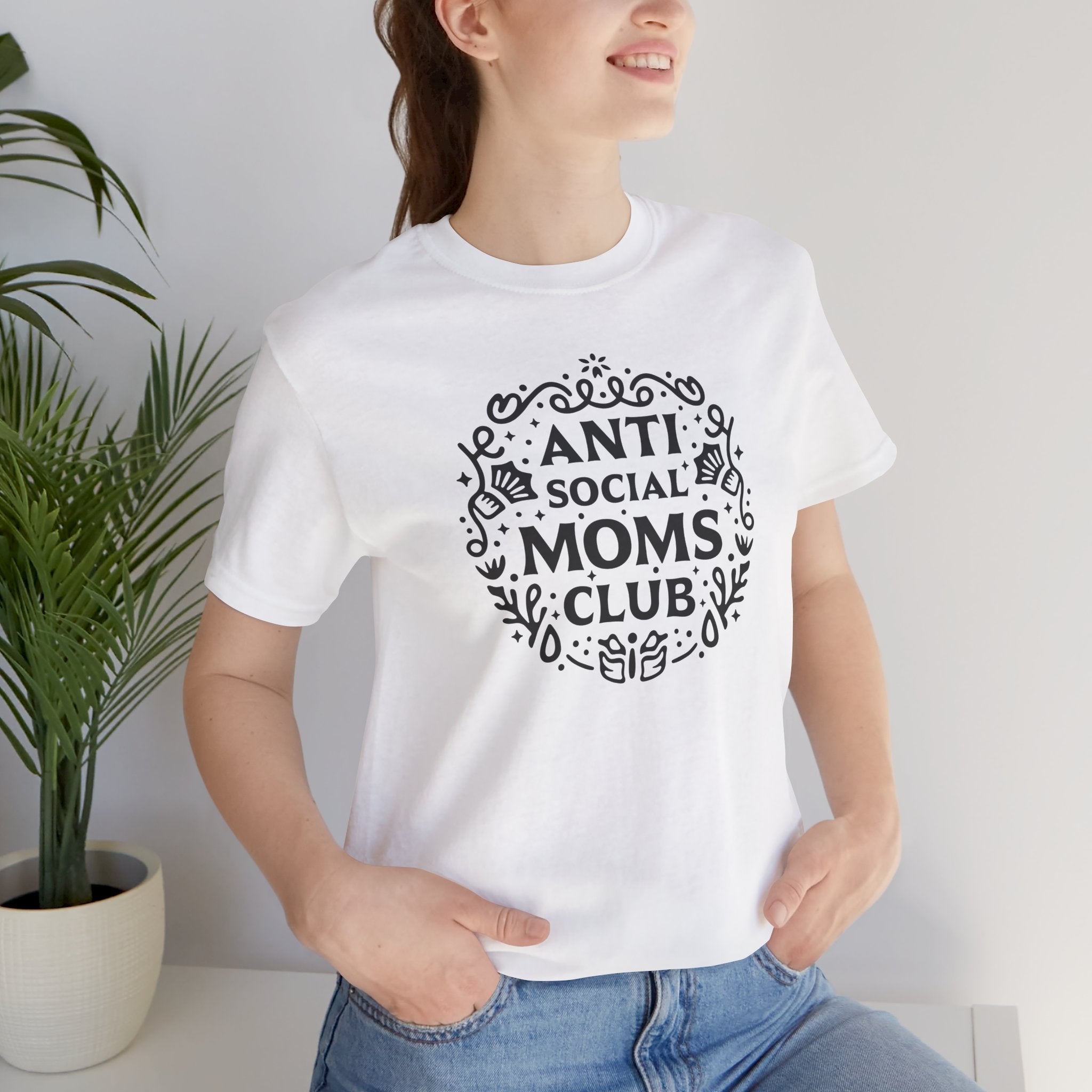 Anti-Social Moms Club T-Shirt | Funny Introvert Mom Tee