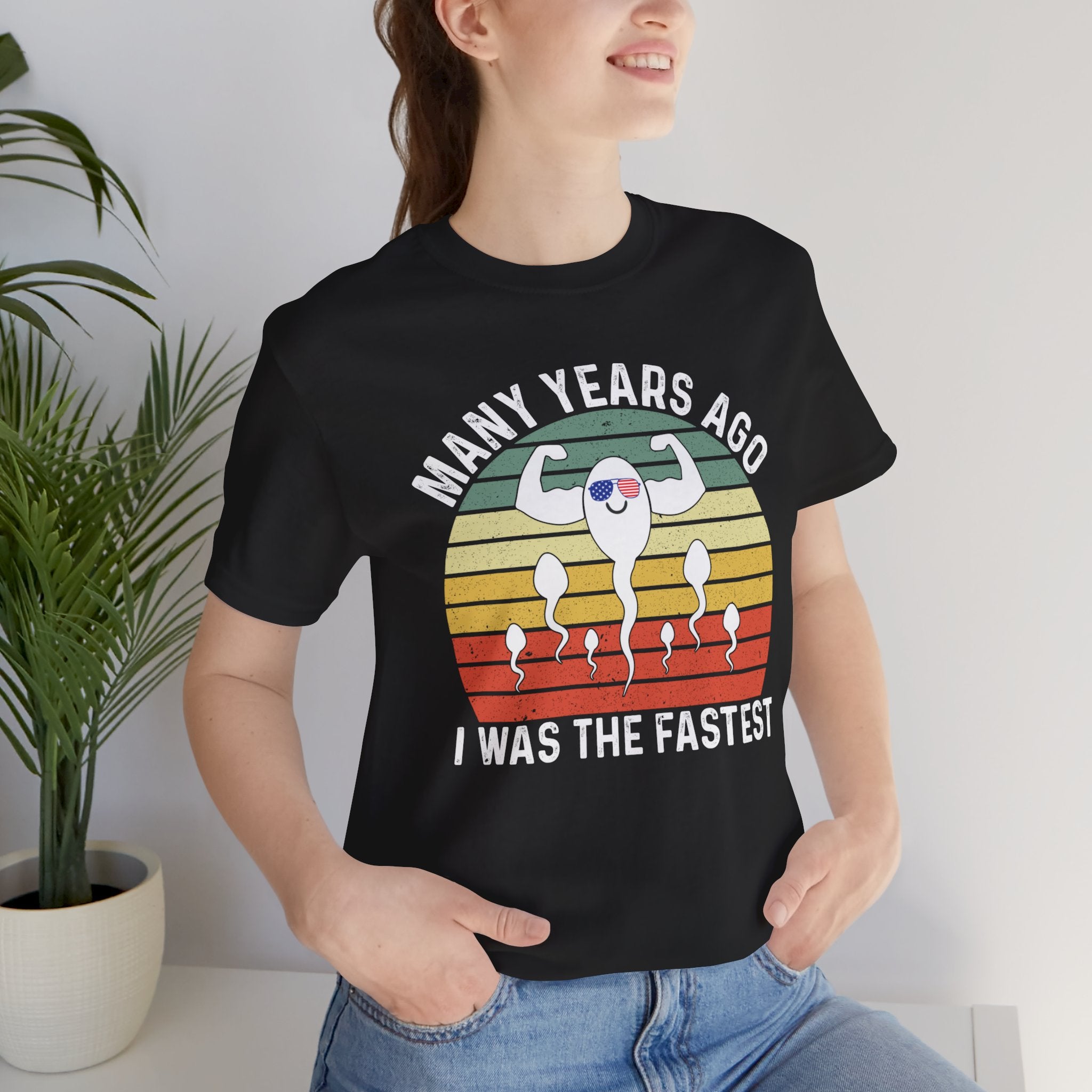 'Many Years Ago I was the Fastest' T-Shirt | Strong Swimmer Tee - Deez Teez