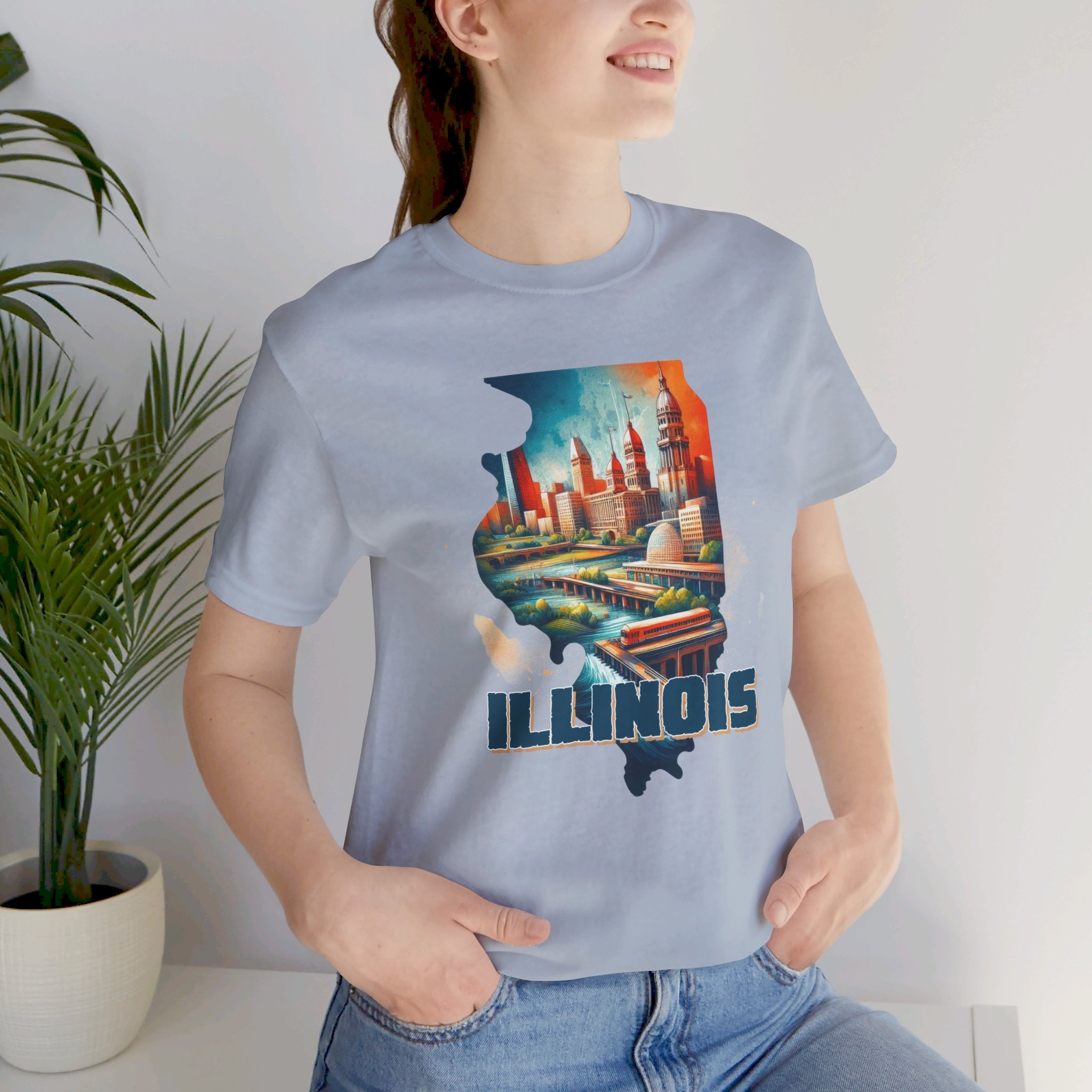 Illinois State Pride T-Shirt | State of Illinois Graphic Tee - Deez Teez