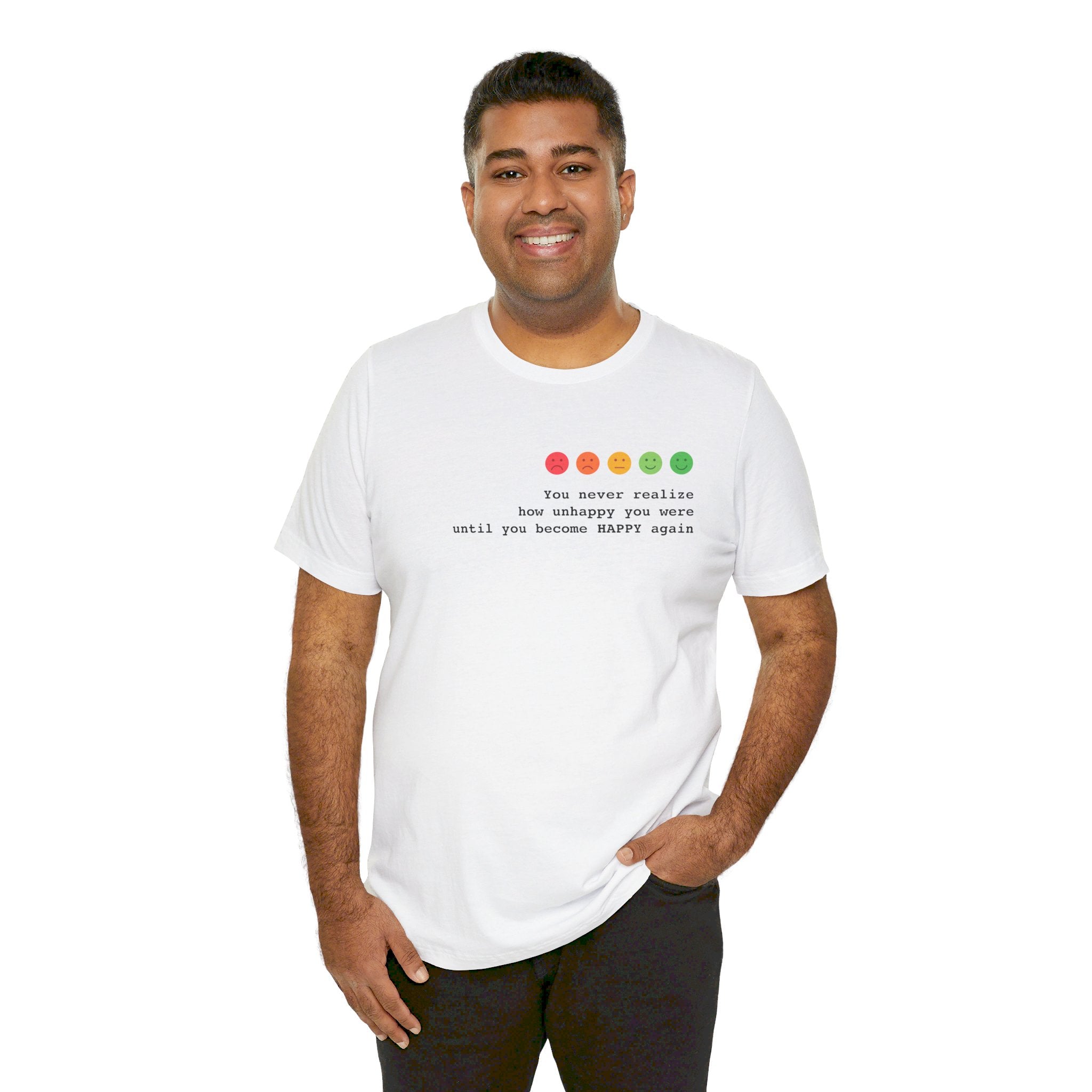 Happiness Quote T-Shirt | Happiness Realization - Deez Teez