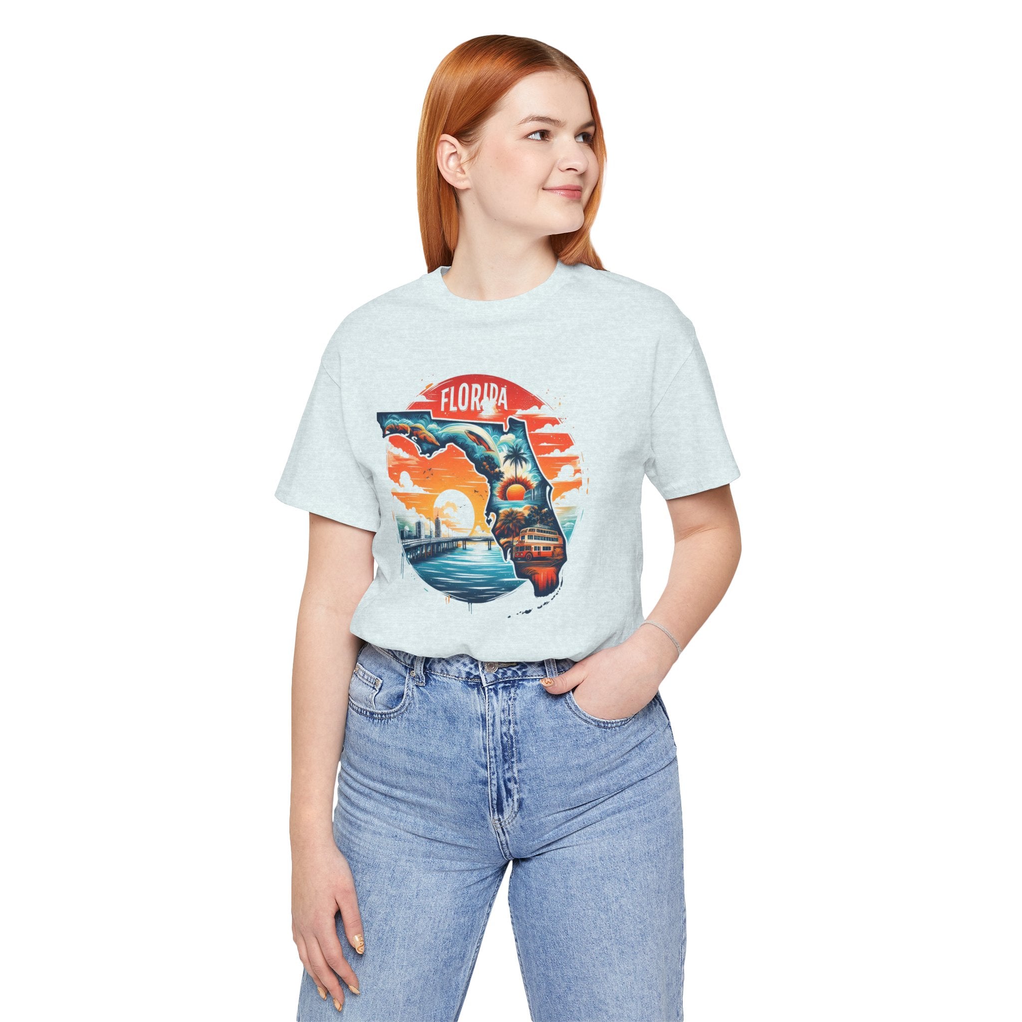 Florida State Pride T-Shirt | State Of Florida Graphic Tee - Deez Teez