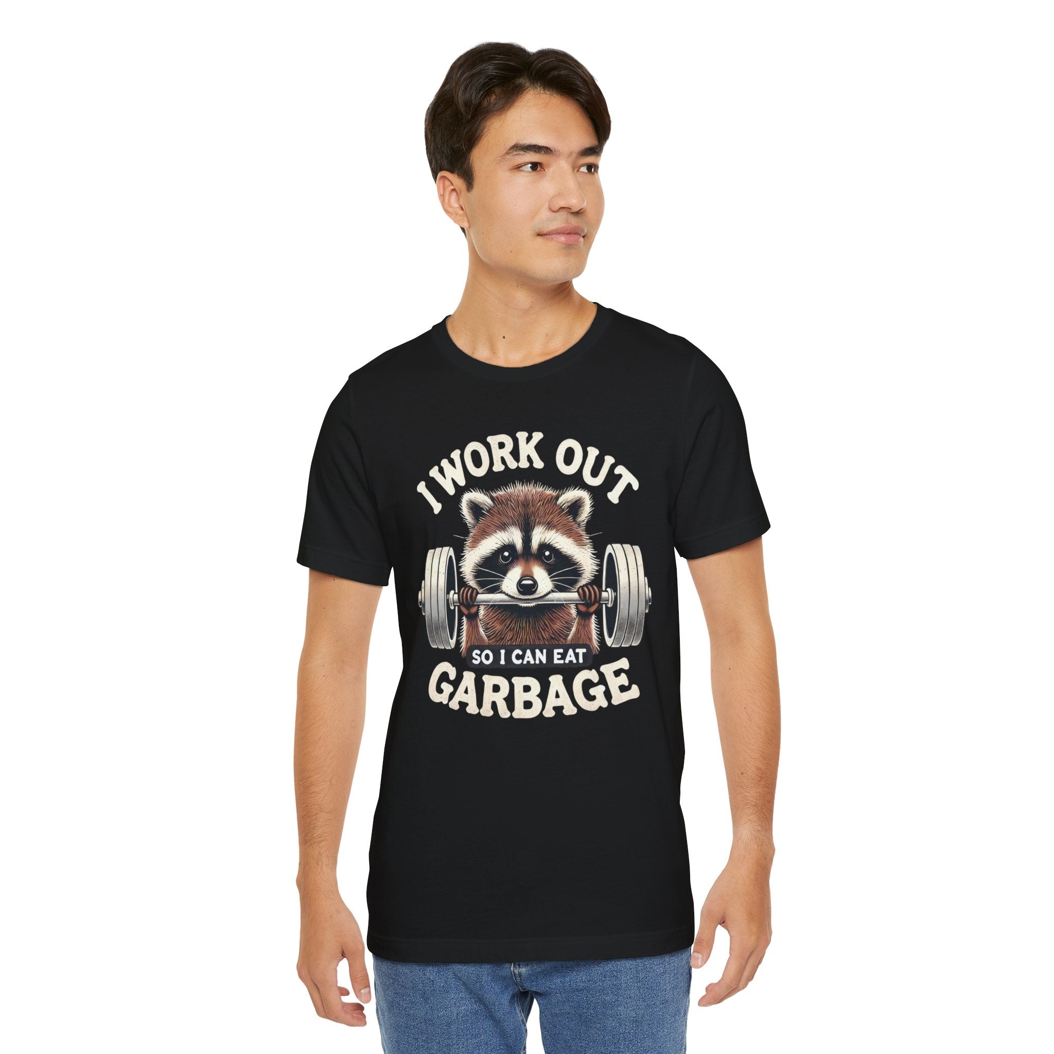 I Work Out So I Can Eat Garbage T-Shirt | Cheat Day Tee - Deez Teez