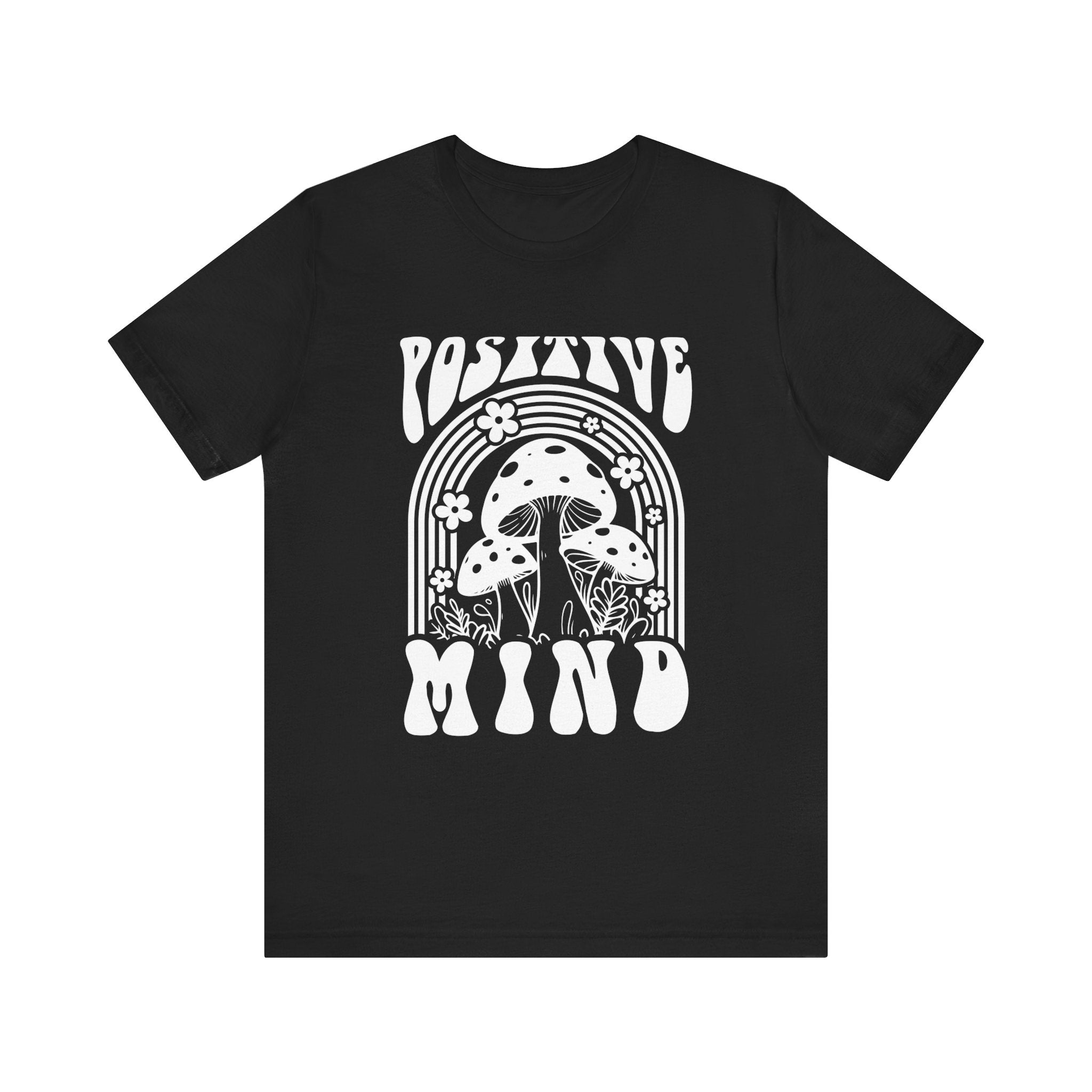 Positive Mind Graphic T-Shirt | Mindful Muscaria Tee - Deez Teez