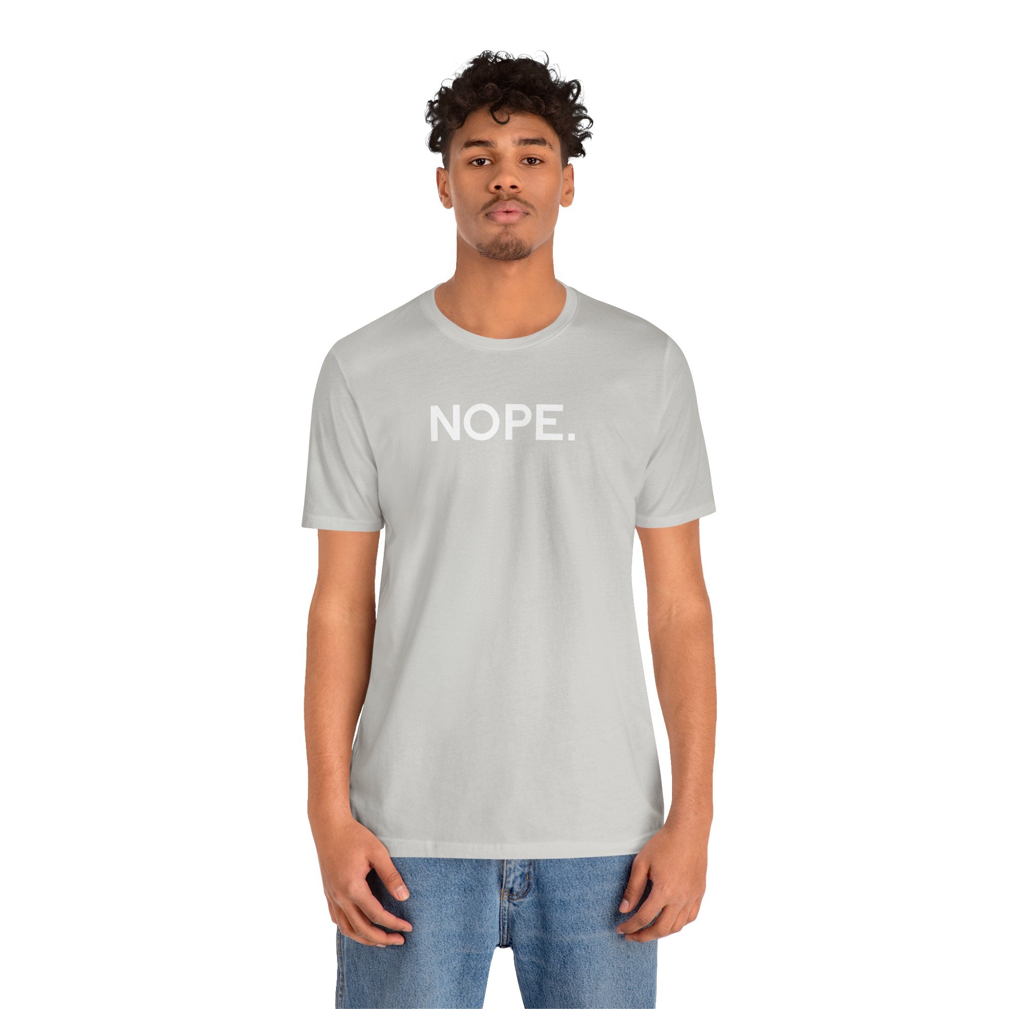 'Nope' Bold Statement Unisex Crewneck T-Shirt - Deez Teez