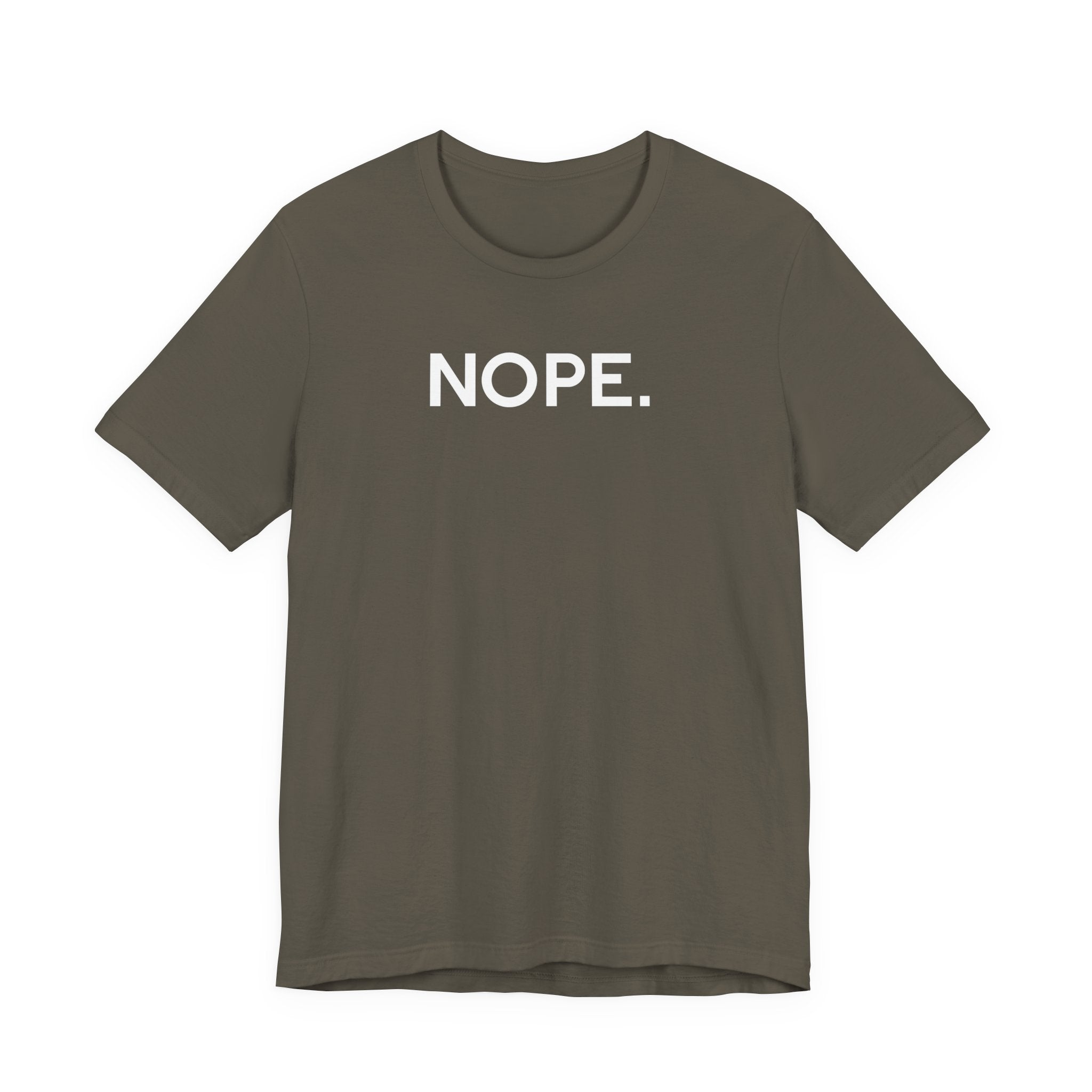 'Nope' Bold Statement Unisex Crewneck T-Shirt - Deez Teez