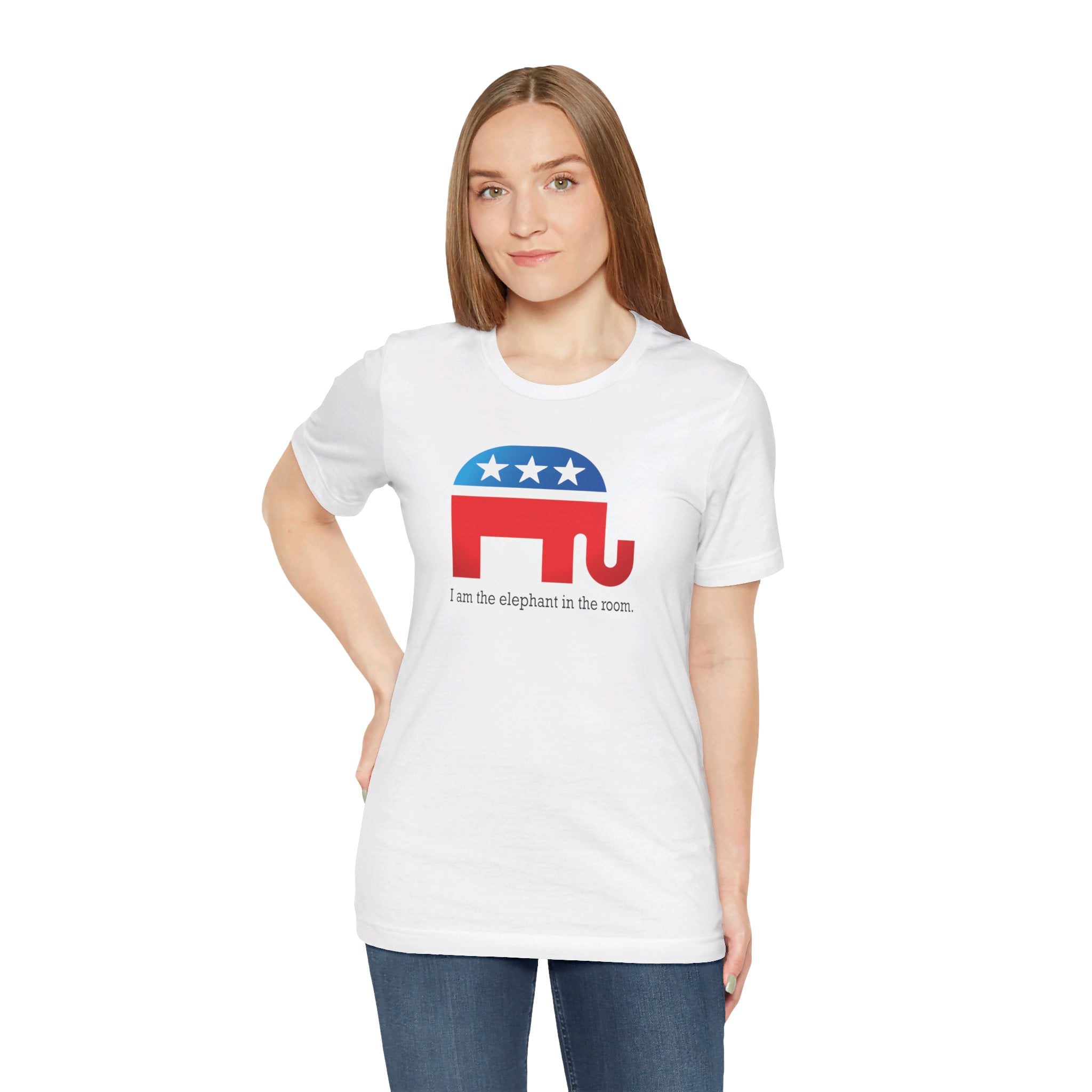 I am the Elephant in the Room (Republican Party) - Unisex Jersey Short Sleeve T-Shirt - Deez Teez