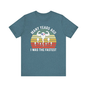 'Many Years Ago I was the Fastest' T-Shirt | Strong Swimmer Tee - Deez Teez