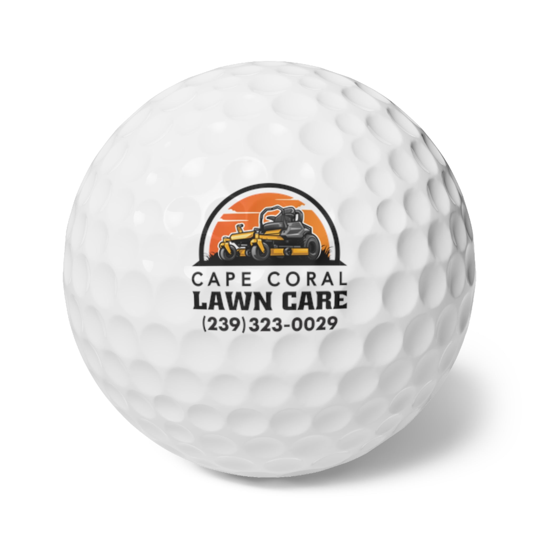 Cape Coral Lawn Care | Custom Brand Design | Golf Balls, 6pcs - Deez Teez