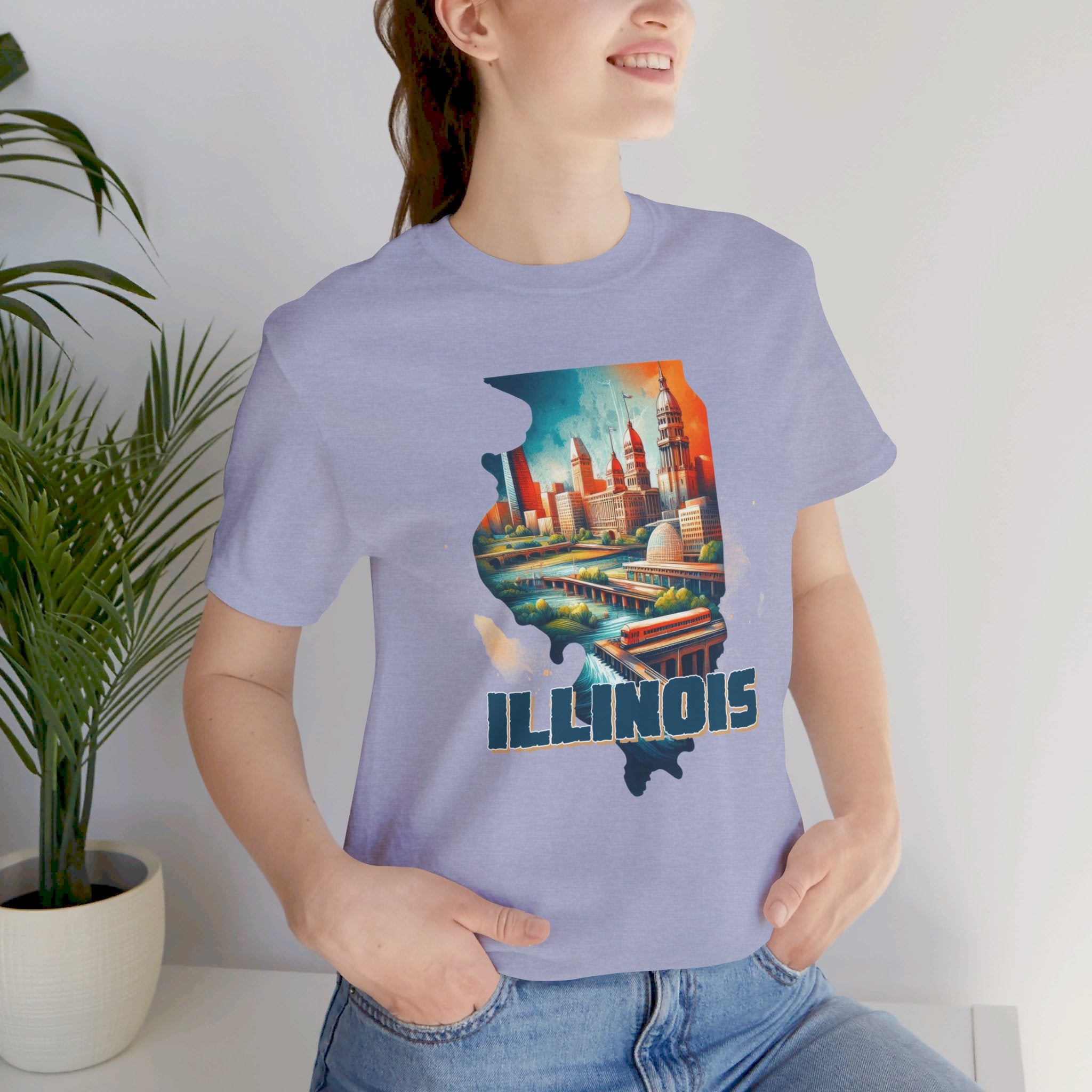 Illinois State Pride T-Shirt | State of Illinois Graphic Tee - Deez Teez