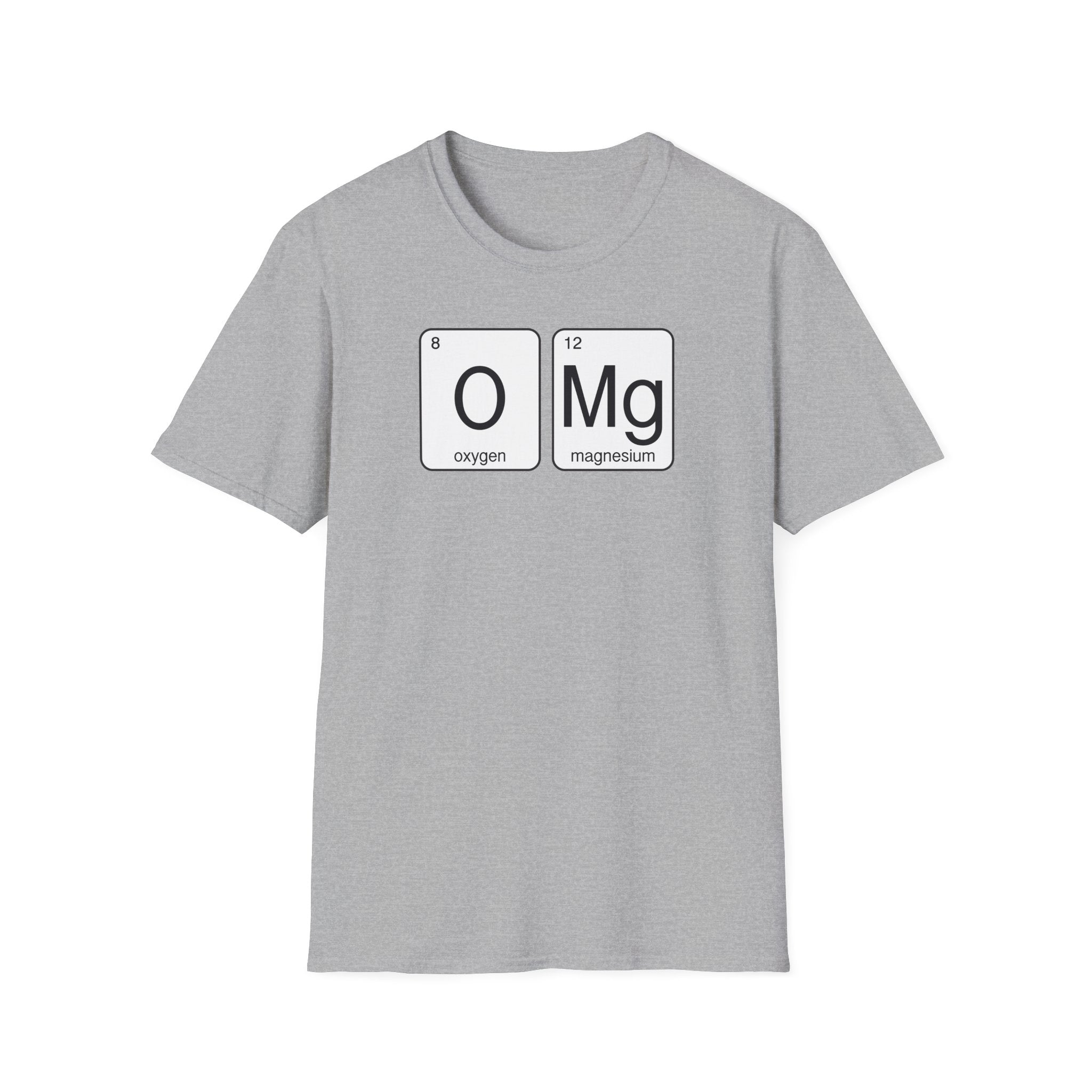 'OMG' Periodic Table Humor T-Shirt | Oxygen Magnesium Elemental Humor Tee