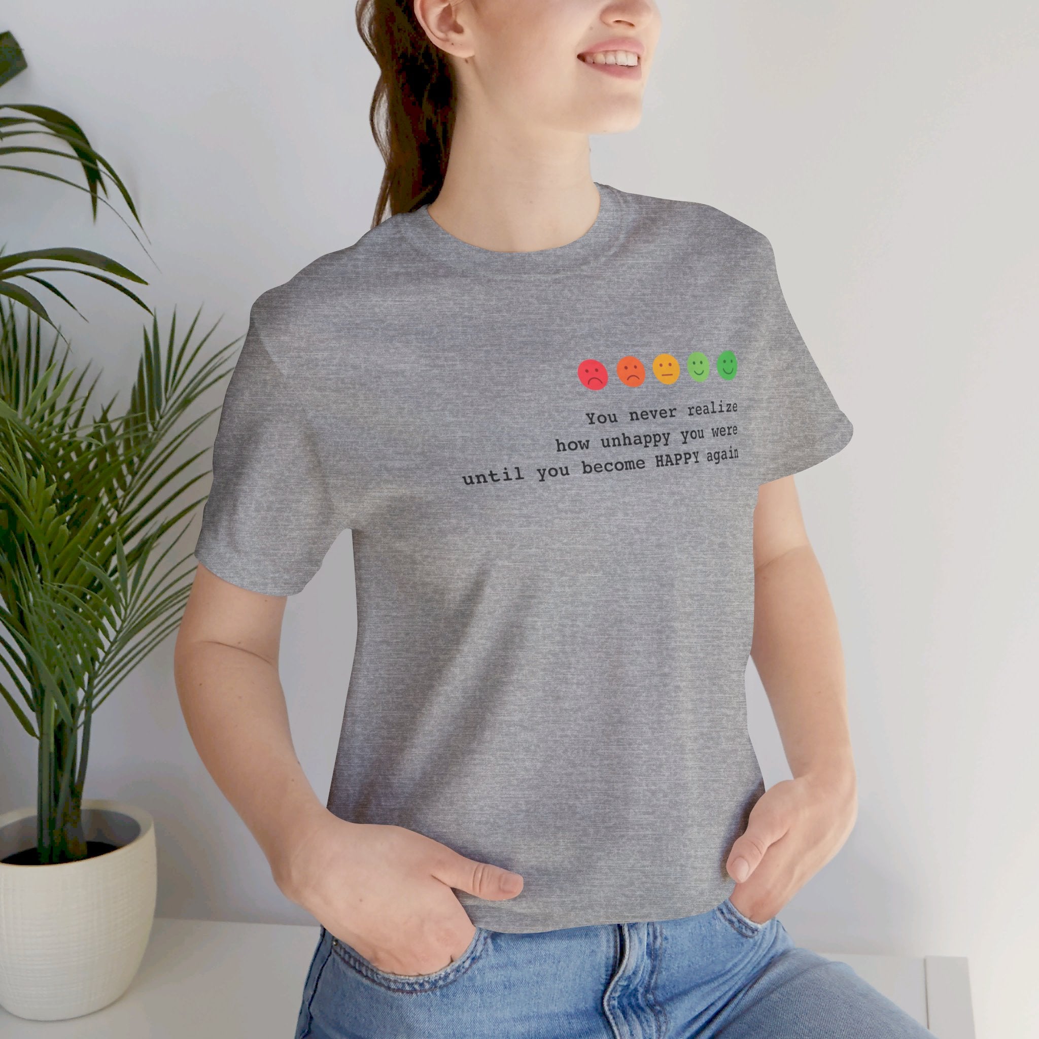 Happiness Quote T-Shirt | Happiness Realization - Deez Teez