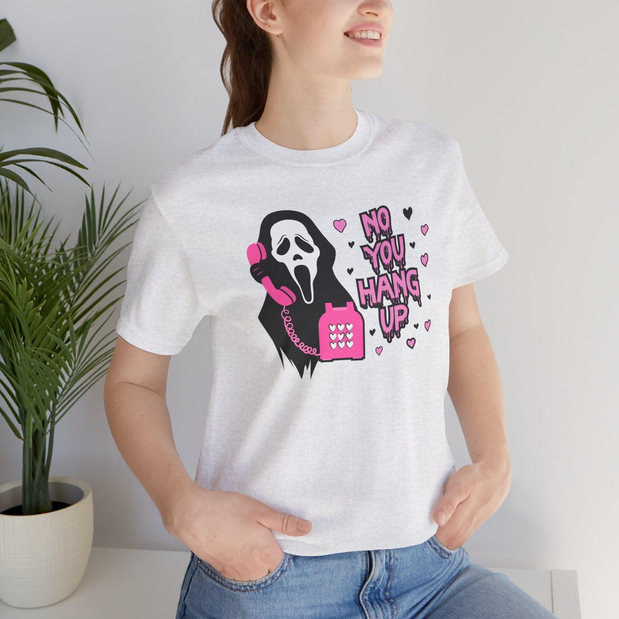 Scream Movie 'No You Hang Up' Tee | Classic Horror Movie Scene T-Shirt - Deez Teez