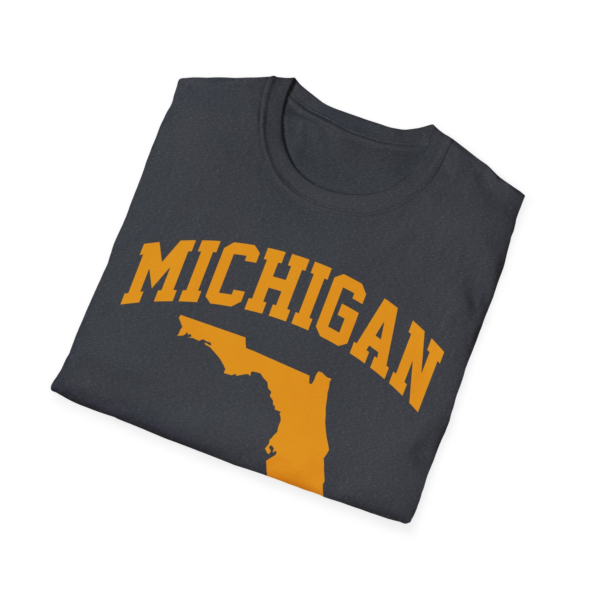 Michigan/Florida Snowbird Satire T-Shirt | Winter Migration Tee