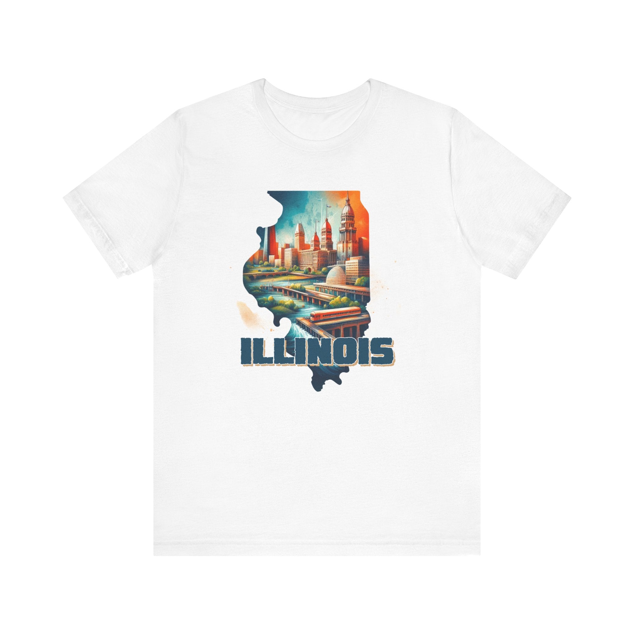 Illinois State Pride T-Shirt | State of Illinois Graphic Tee - Deez Teez