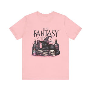 In My Fantasy Era T-Shirt | Black Cat & Cauldron Magical Design - Deez Teez