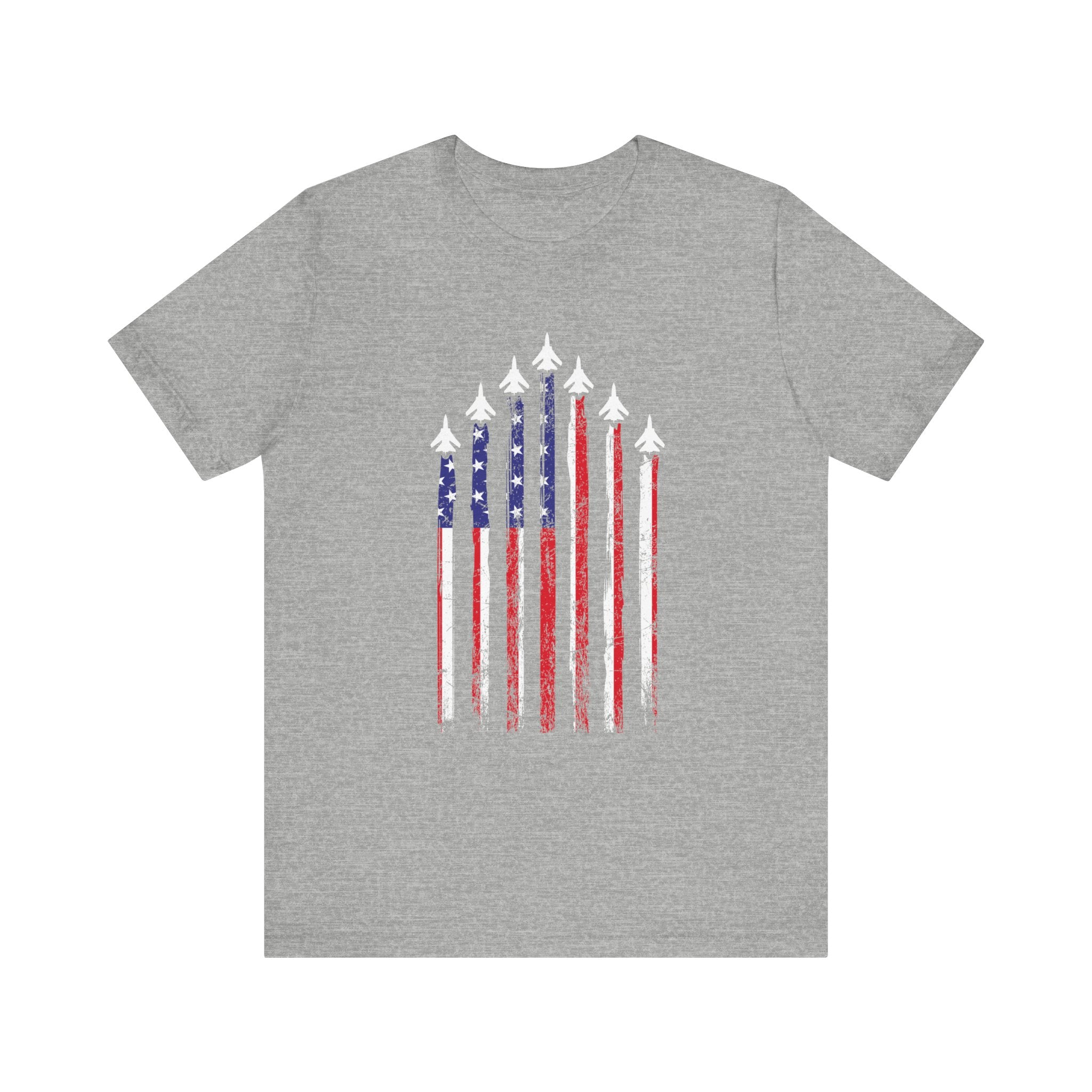 Military Honor T-Shirt | Jet Formation USA Tee | Gift for Airmen - Deez Teez