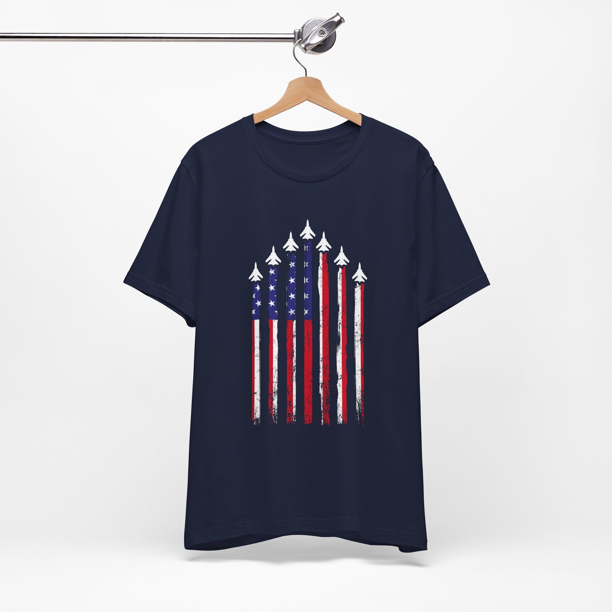 Military Honor T-Shirt | Jet Formation USA Tee | Gift for Airmen - Deez Teez