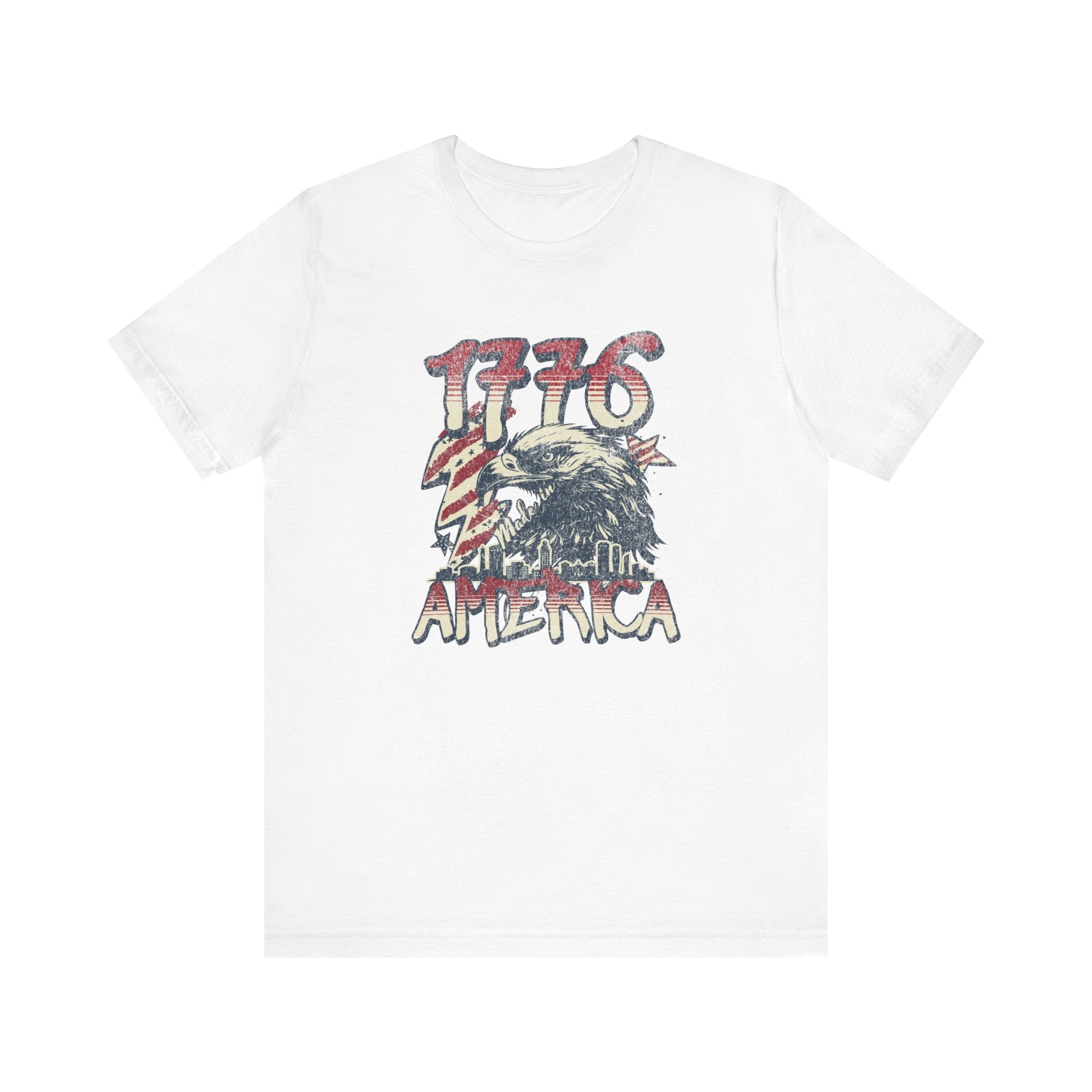 1776 Retro American Patriot T-Shirt | USA Eagle Gift - Deez Teez