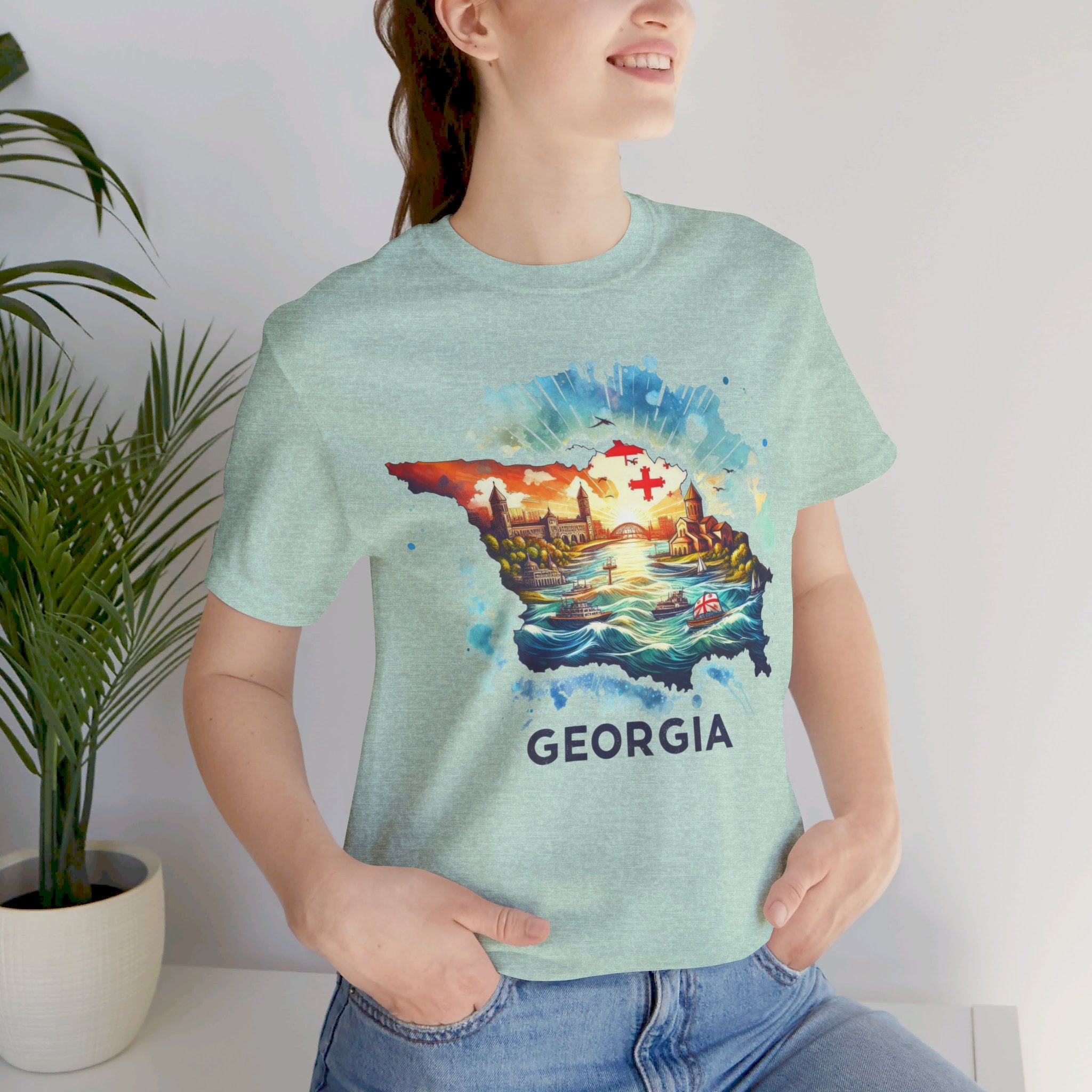 Georgia State Pride T-Shirt | State of Georgia Graphic Tee - Deez Teez