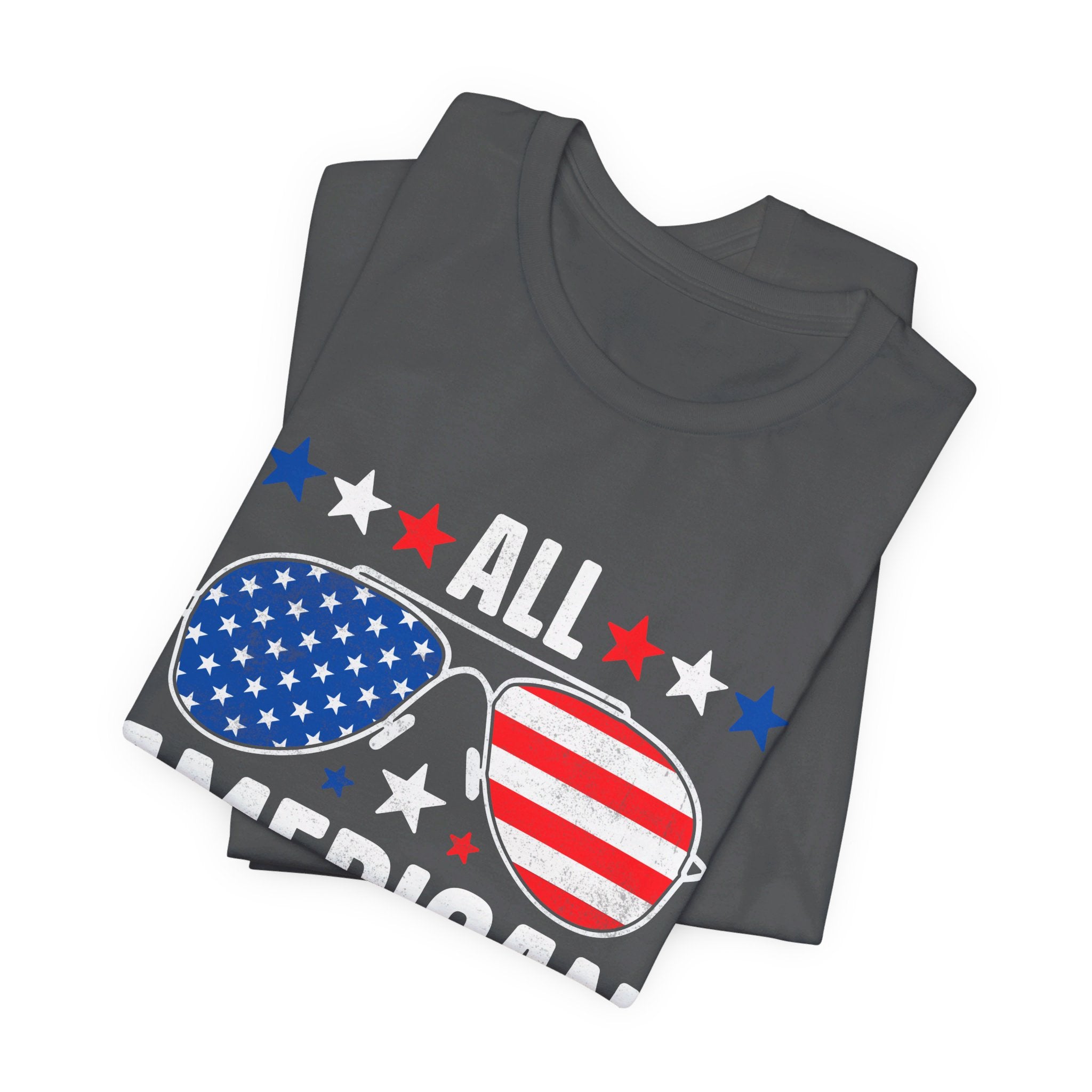 All American Dad T-Shirt | Patriotic Gift for Dad - Deez Teez