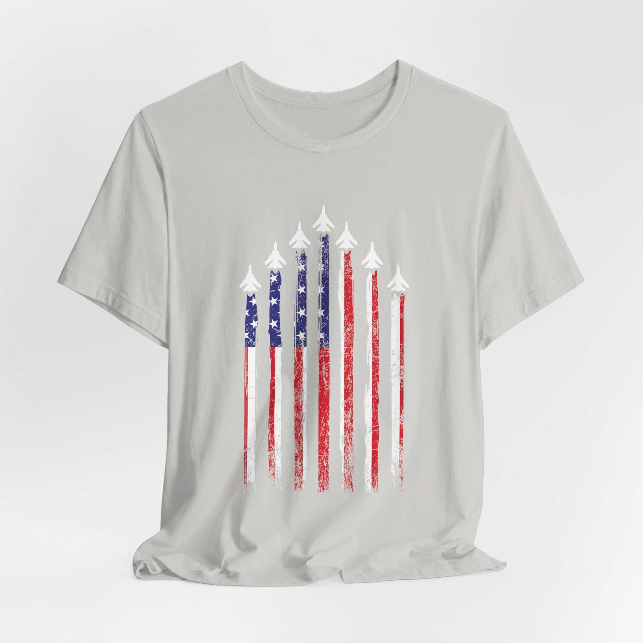 Military Honor T-Shirt | Jet Formation USA Tee | Gift for Airmen - Deez Teez