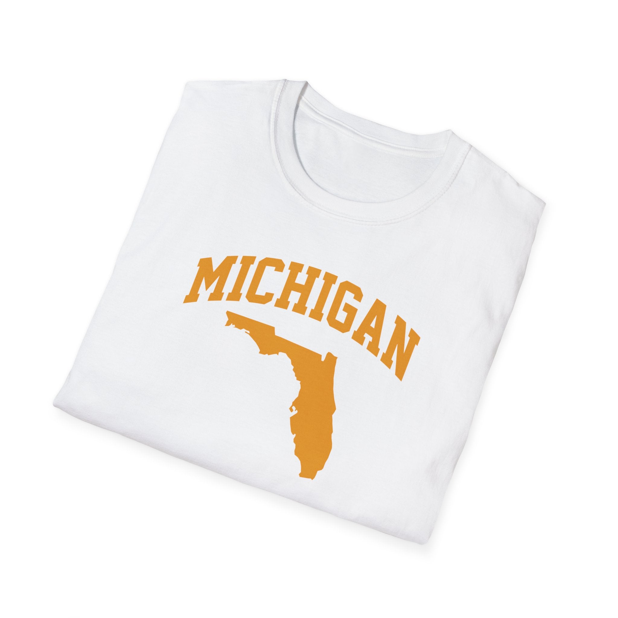 Michigan/Florida Snowbird Satire T-Shirt | Winter Migration Tee