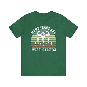 'Many Years Ago I was the Fastest' T-Shirt | Strong Swimmer Tee - Deez Teez