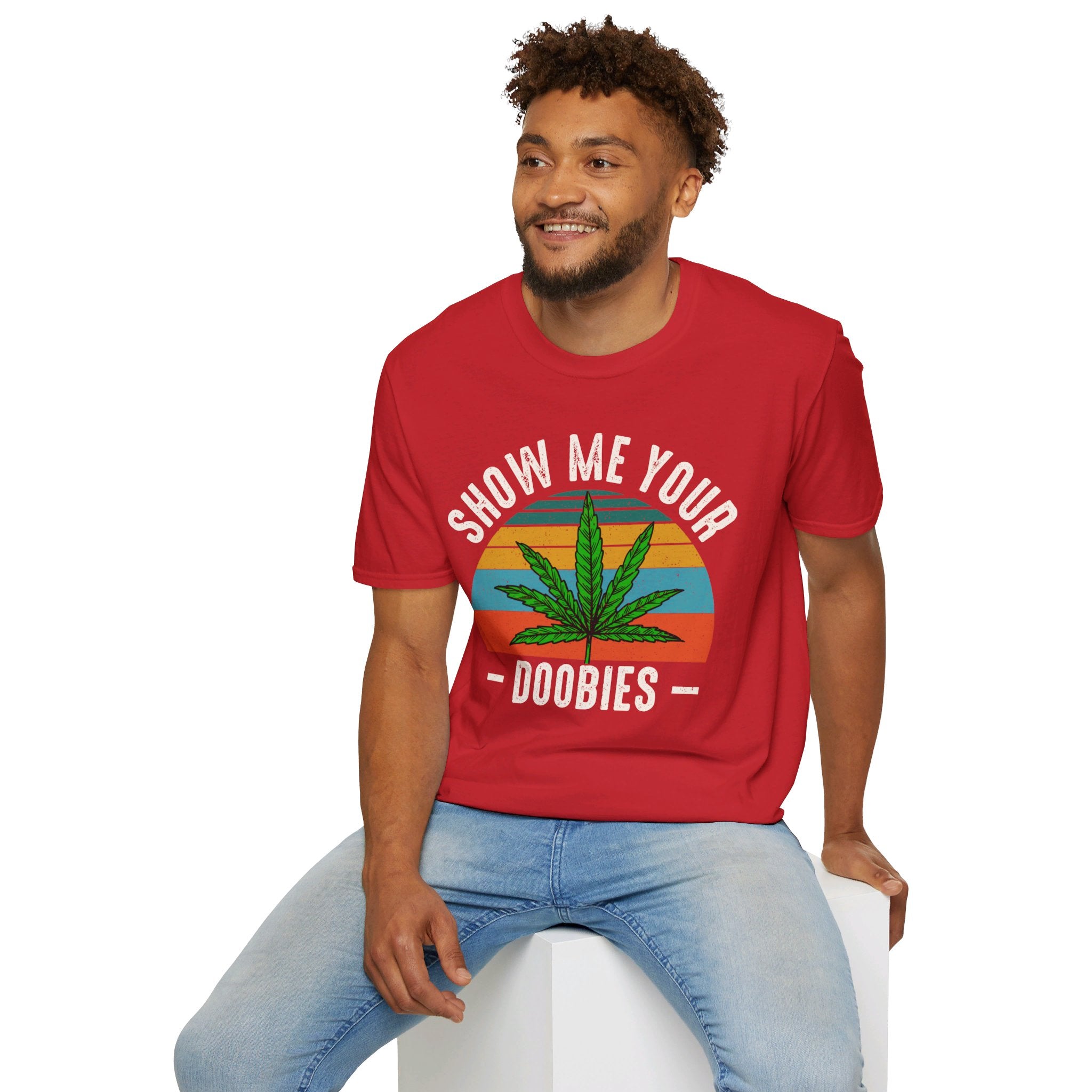 'Show Me Your Doobies' Weed T-Shirt | Cannabis Tee - Deez Teez