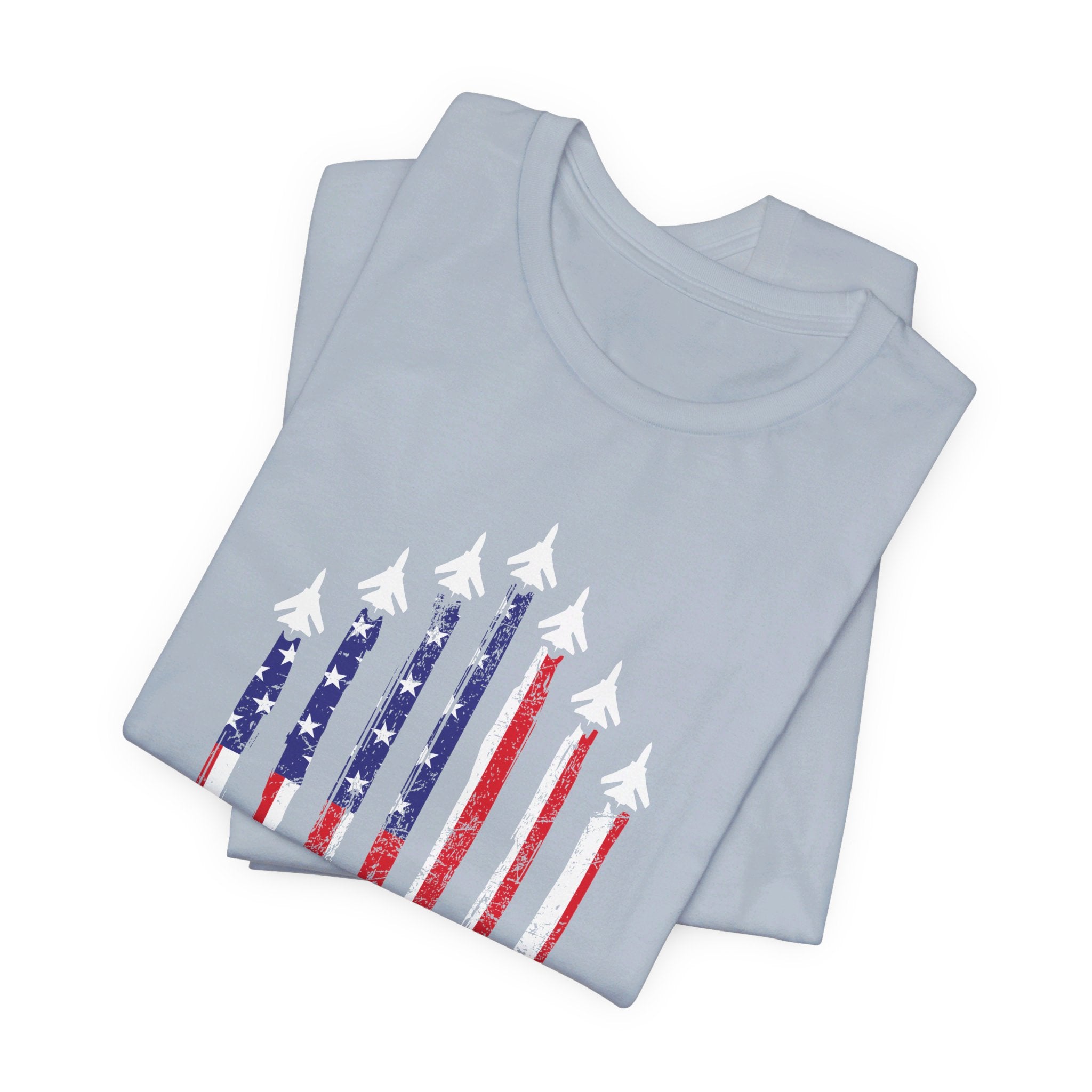 Military Honor T-Shirt | Jet Formation USA Tee | Gift for Airmen - Deez Teez