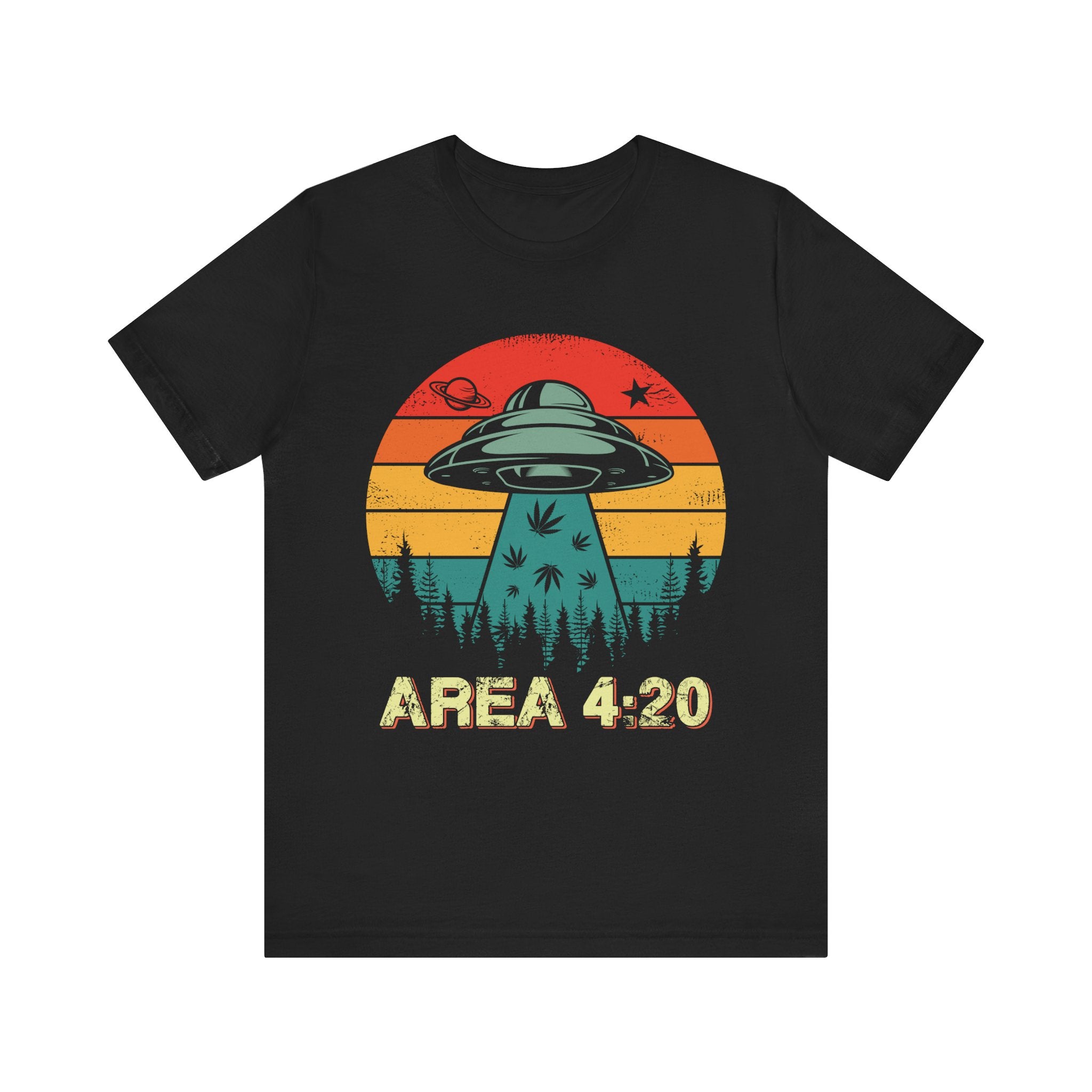 Area 420 Cannabis T-Shirt | Spaced Out Crewneck T-Shirt - Deez Teez