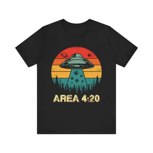 Area 420 Cannabis T-Shirt | Spaced Out Crewneck T-Shirt - Deez Teez