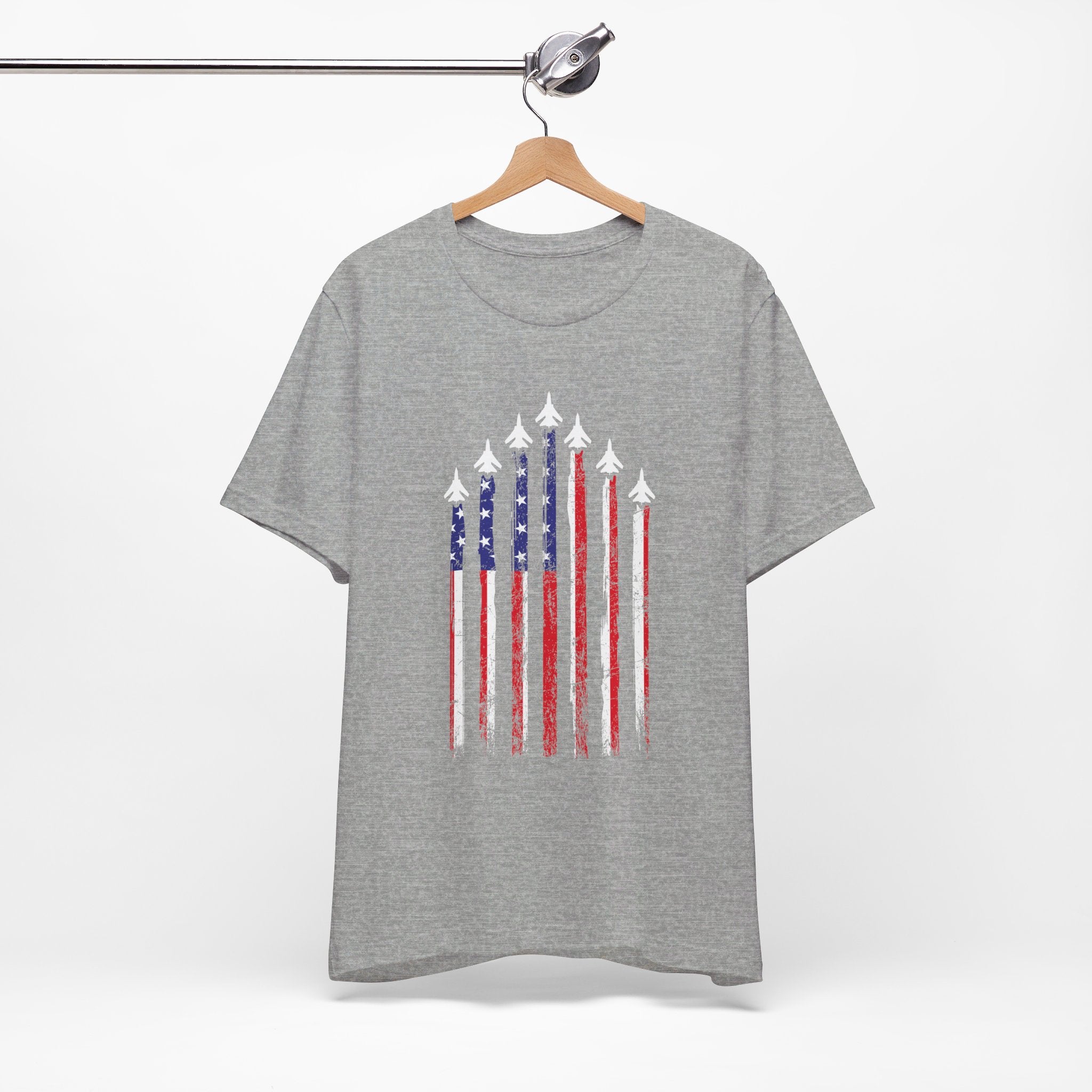 Military Honor T-Shirt | Jet Formation USA Tee | Gift for Airmen - Deez Teez