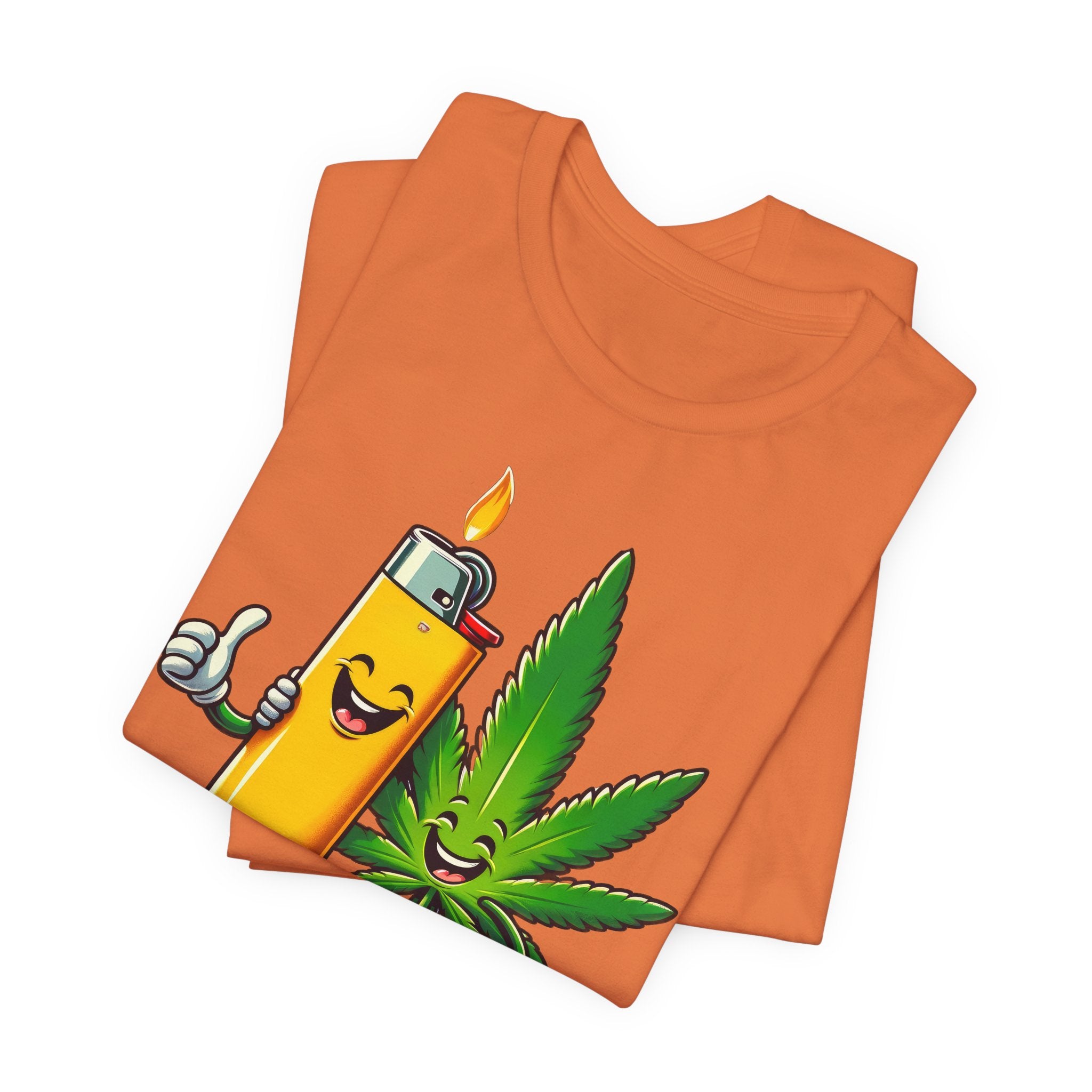 Best Buds Weed T-Shirt | Leaf and Lighter Tee - Deez Teez