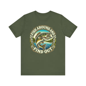 'Fish Around and Find Out' Angler's T-Shirt | Fisherman FAFO T-Shirt - Deez Teez