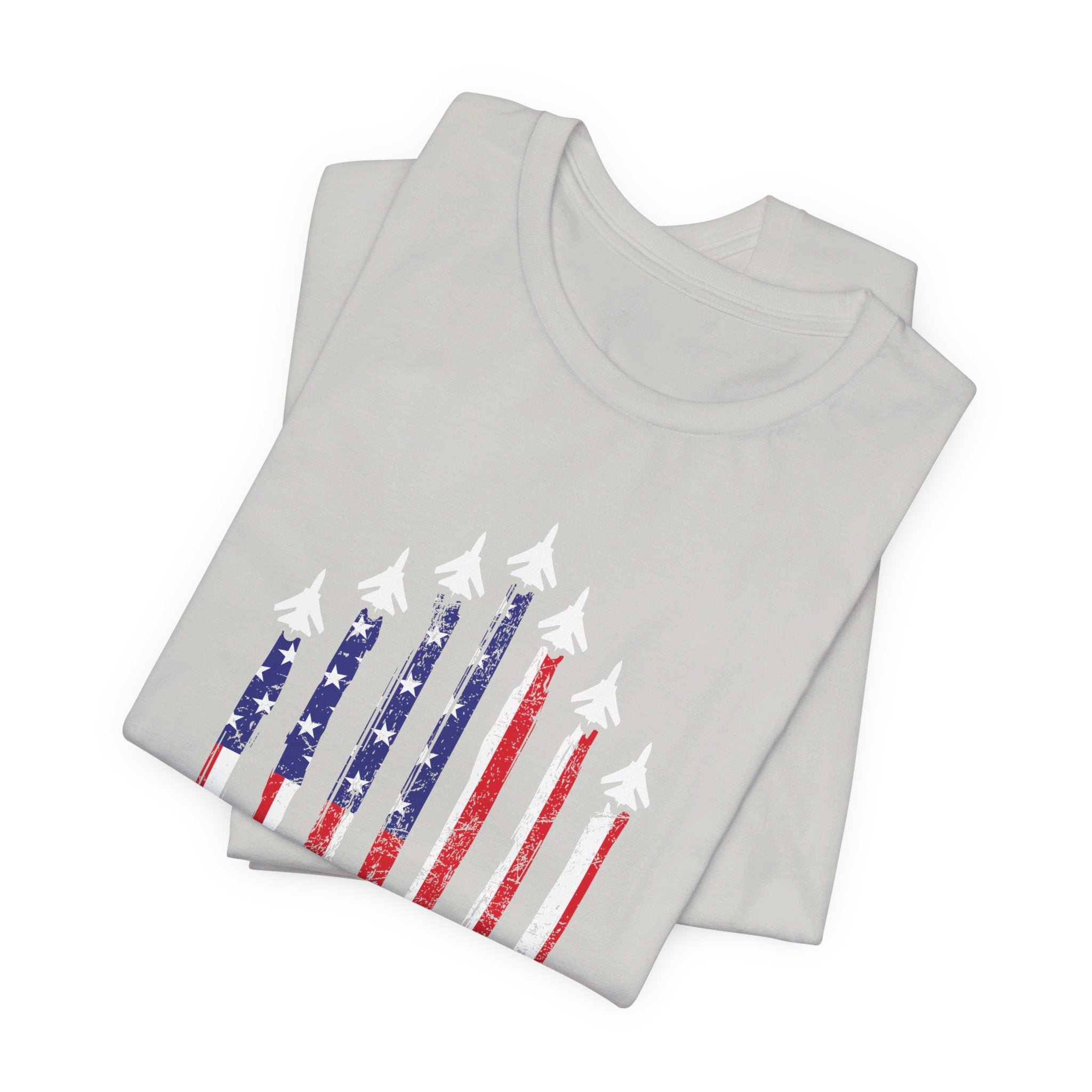 Military Honor T-Shirt | Jet Formation USA Tee | Gift for Airmen - Deez Teez