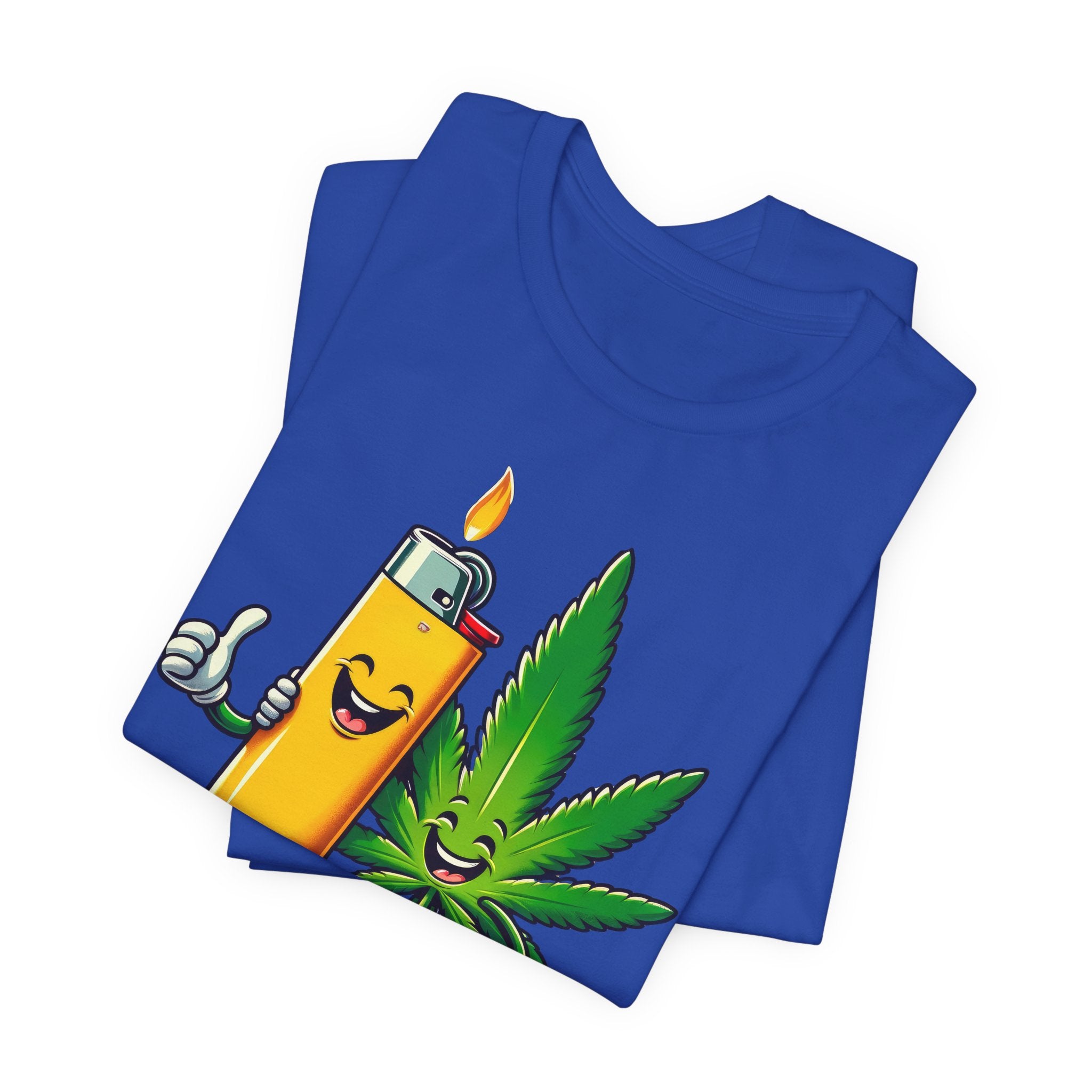 Best Buds Weed T-Shirt | Leaf and Lighter Tee - Deez Teez