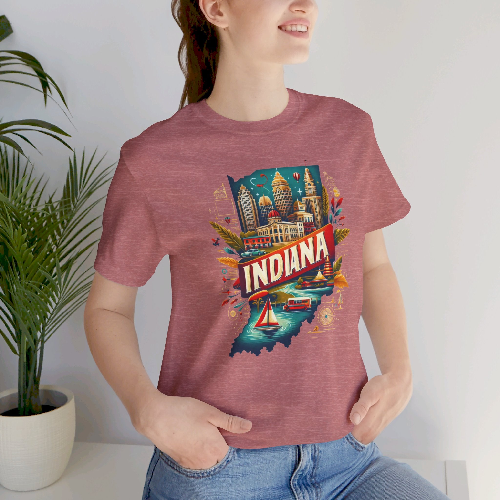 Indiana State Pride T-Shirt | State of Indiana Graphic Tee - Deez Teez