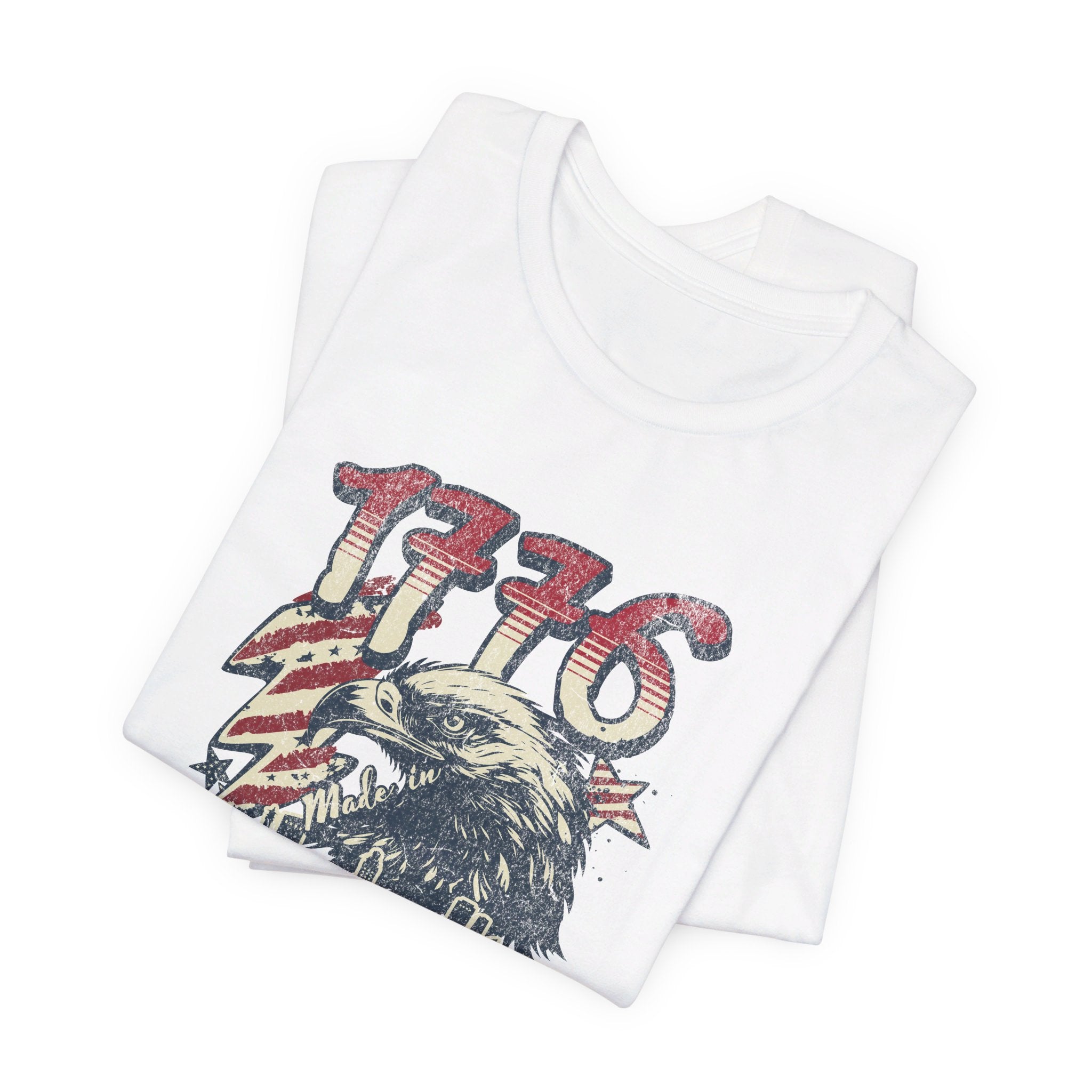 1776 Retro American Patriot T-Shirt | USA Eagle Gift - Deez Teez