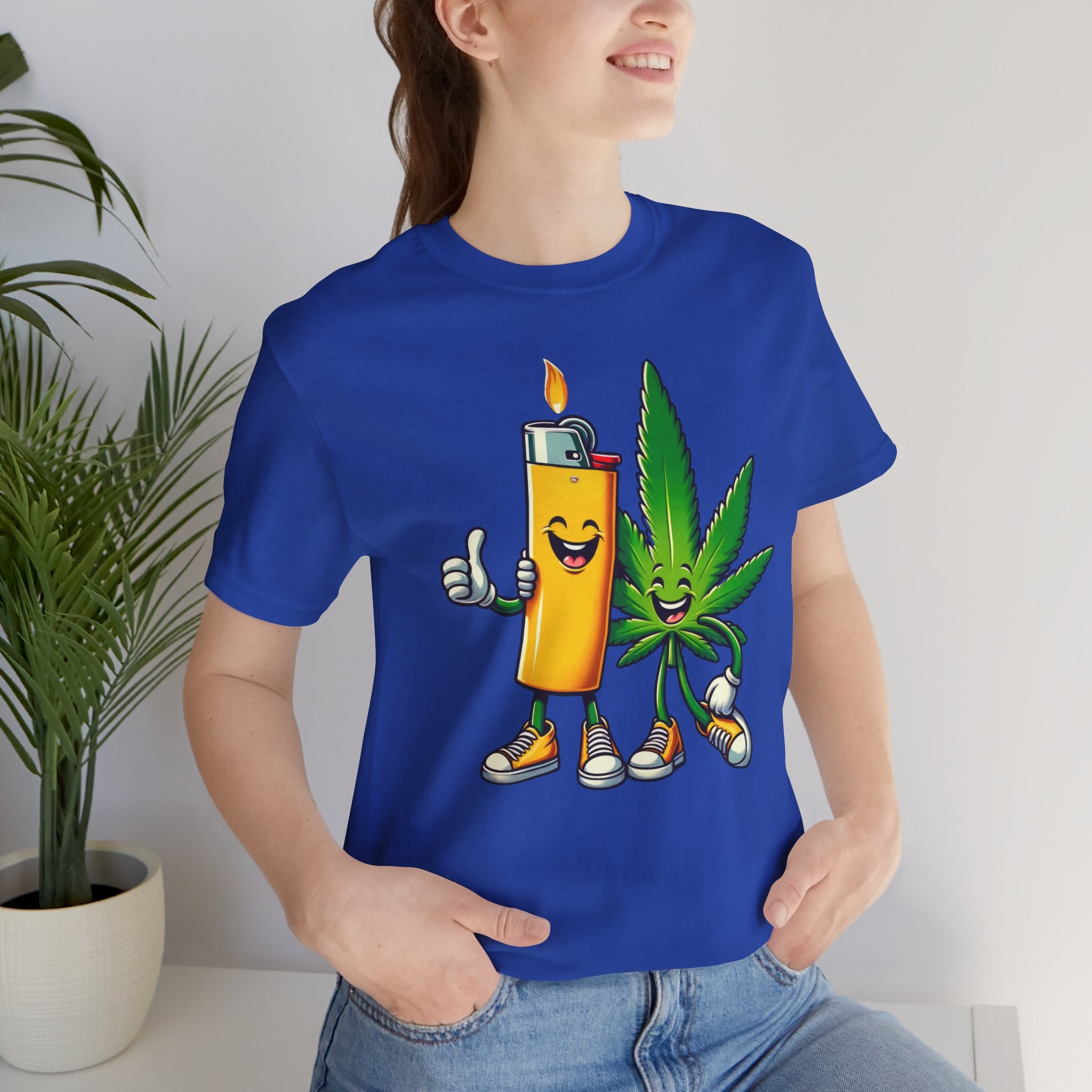 Best Buds Weed T-Shirt | Leaf and Lighter Tee - Deez Teez