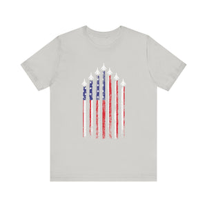 Military Honor T-Shirt | Jet Formation USA Tee | Gift for Airmen - Deez Teez