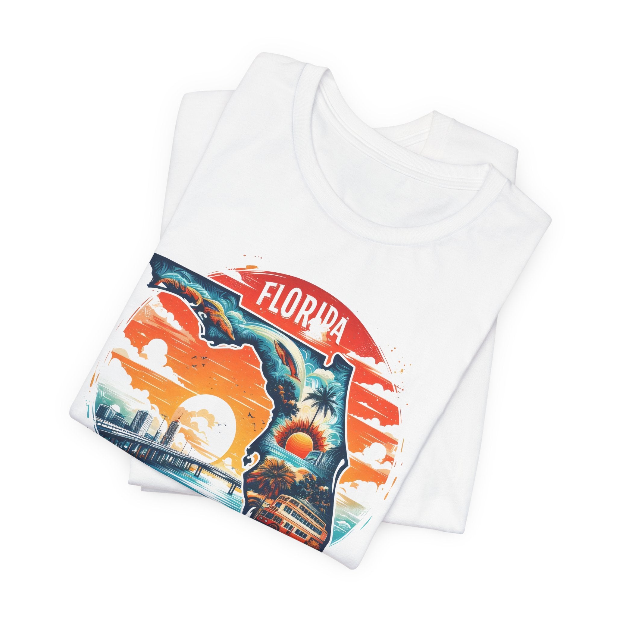 Florida State Pride T-Shirt | State Of Florida Graphic Tee - Deez Teez