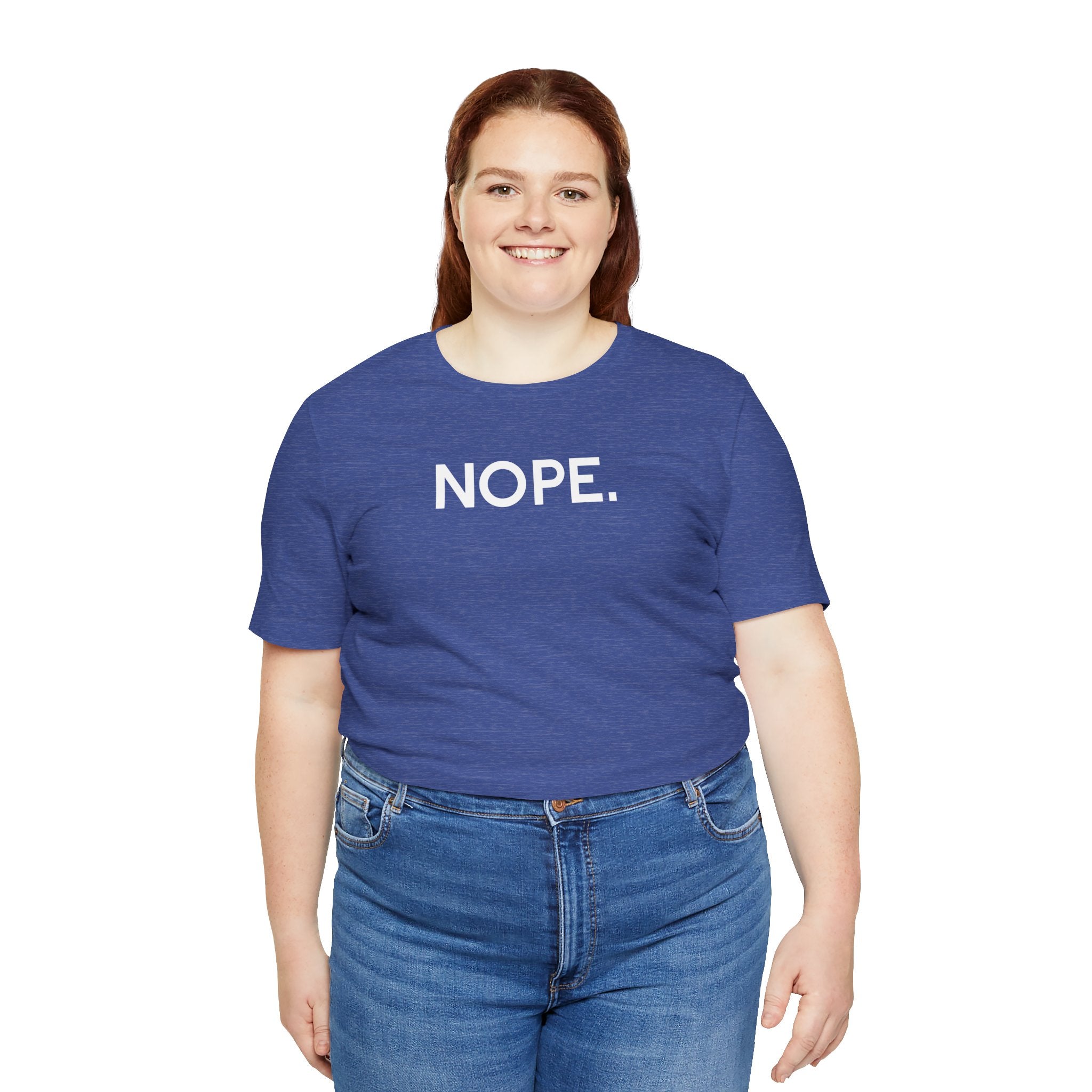 'Nope' Bold Statement Unisex Crewneck T-Shirt - Deez Teez