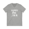 'Sounds Gay...I'm In' Jersey Short Sleeve V-Neck T-shirt - Deez Teez