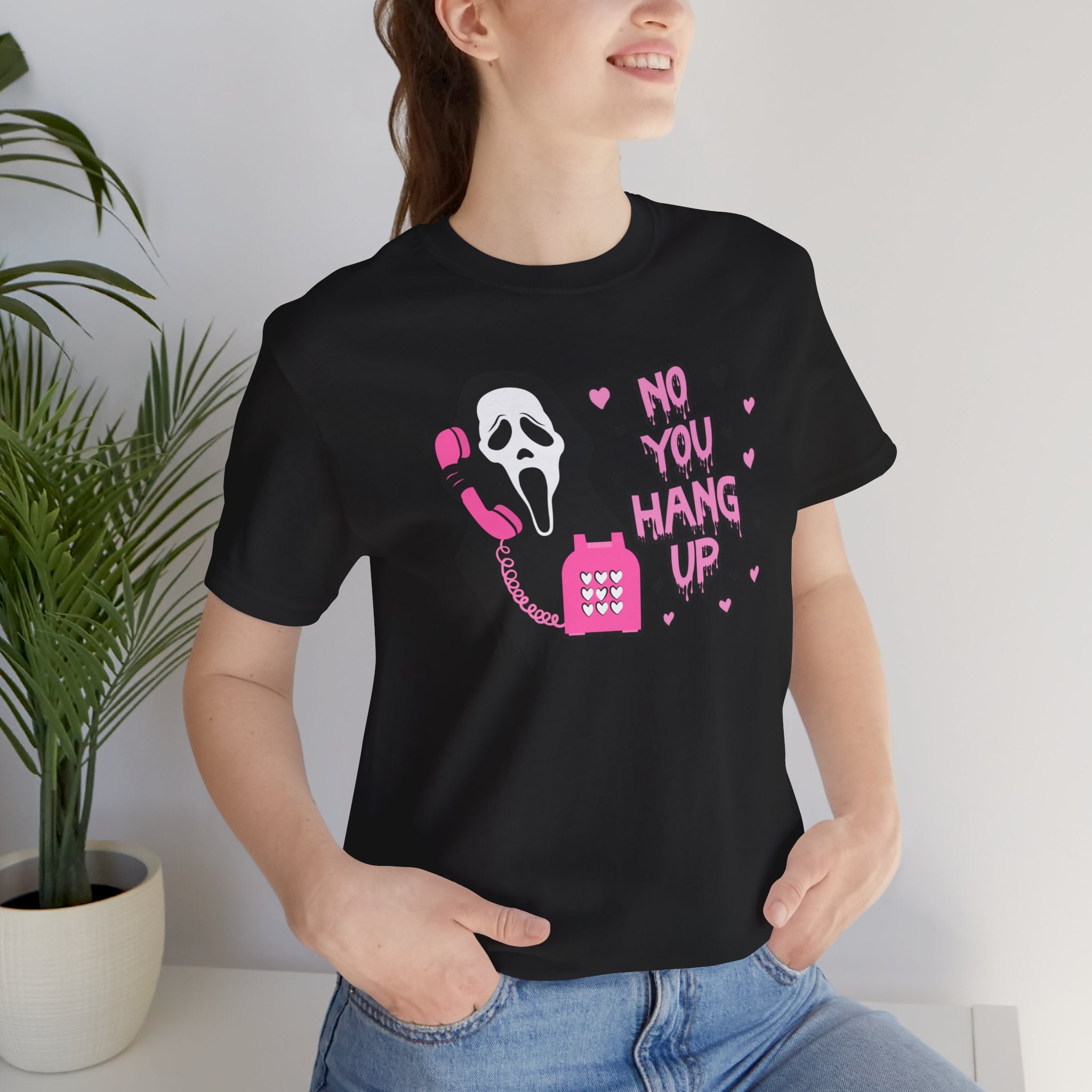 Scream Movie 'No You Hang Up' Tee | Classic Horror Movie Scene T-Shirt - Deez Teez