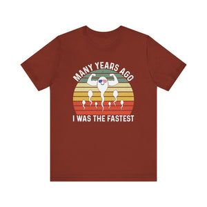 'Many Years Ago I was the Fastest' T-Shirt | Strong Swimmer Tee - Deez Teez