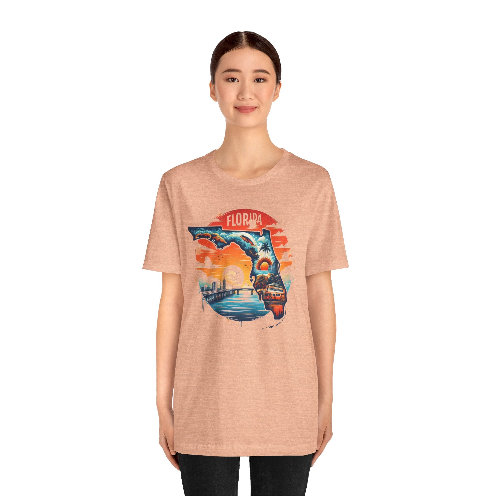 Florida State Pride T-Shirt | State Of Florida Graphic Tee - Deez Teez