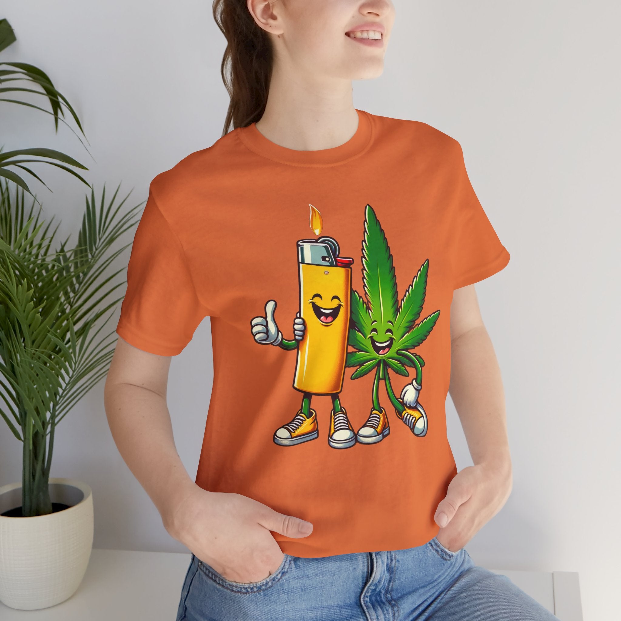 Best Buds Weed T-Shirt | Leaf and Lighter Tee - Deez Teez